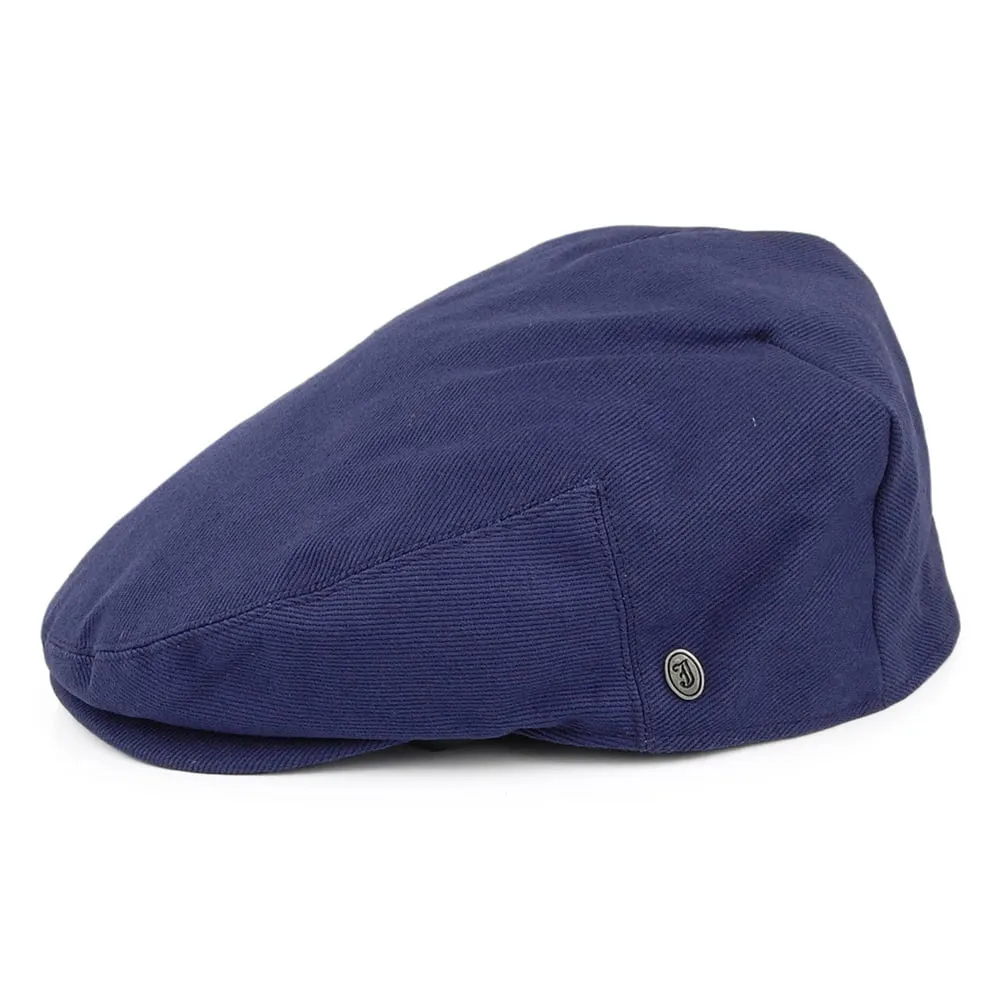 Cotton Flat Cap - Dark Blue