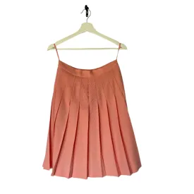 Cute Vintage Pleated Coral Pink Skirt