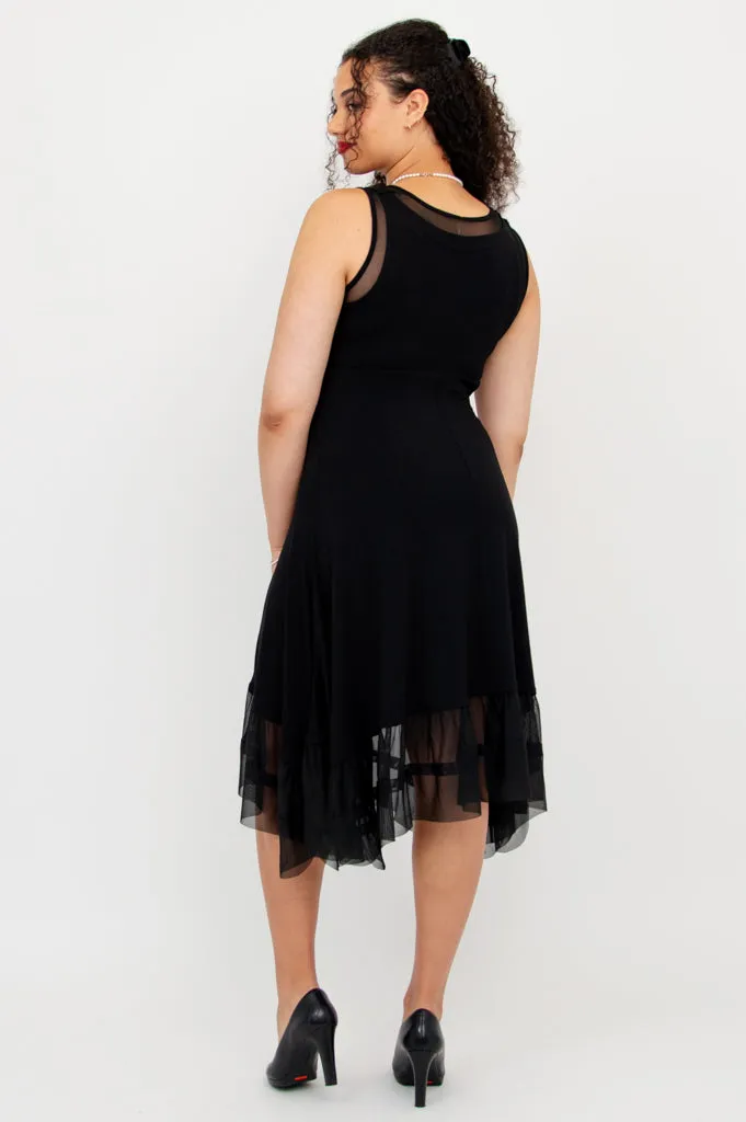 Danube Dress, Black, Bamboo