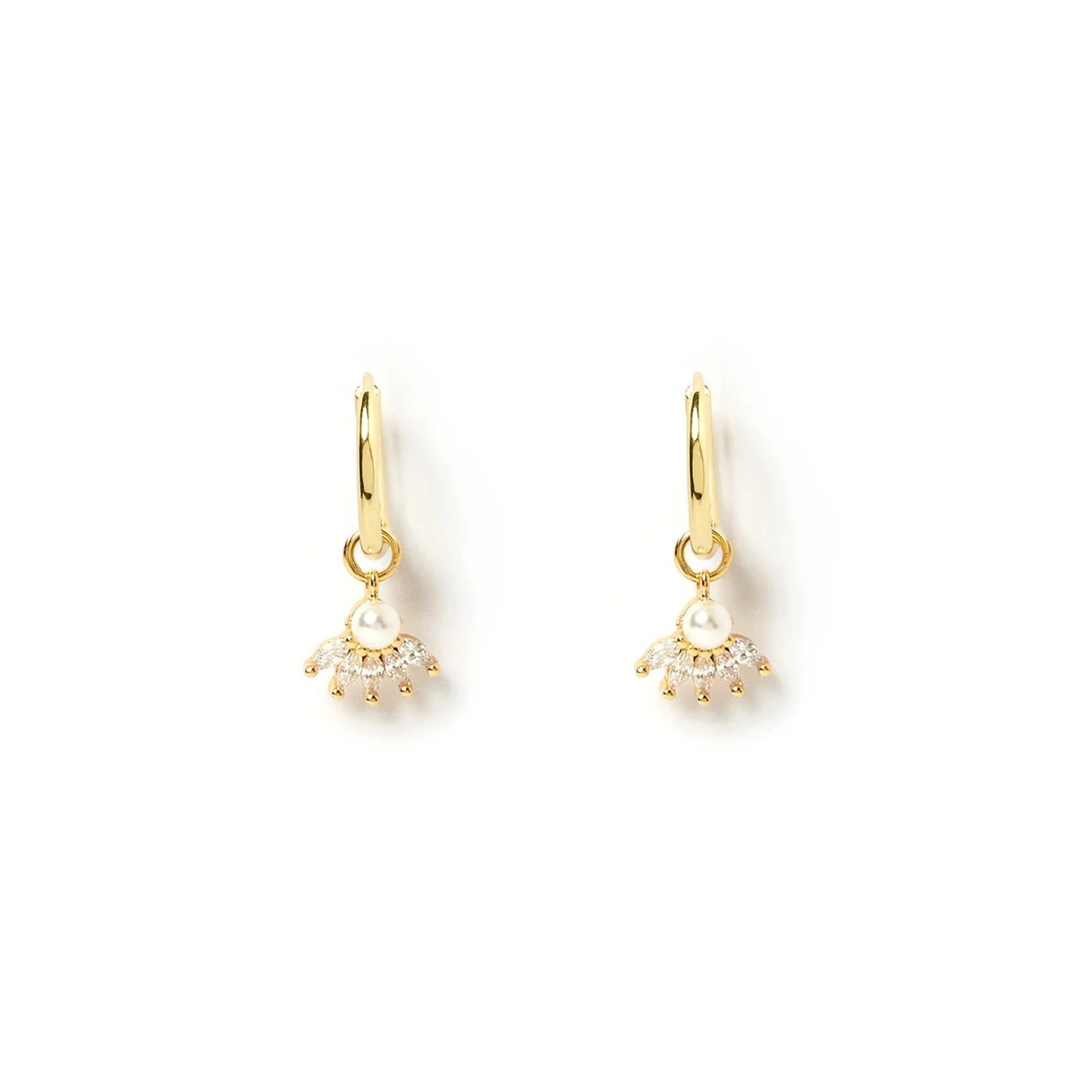 Della Gold Charm Earrings