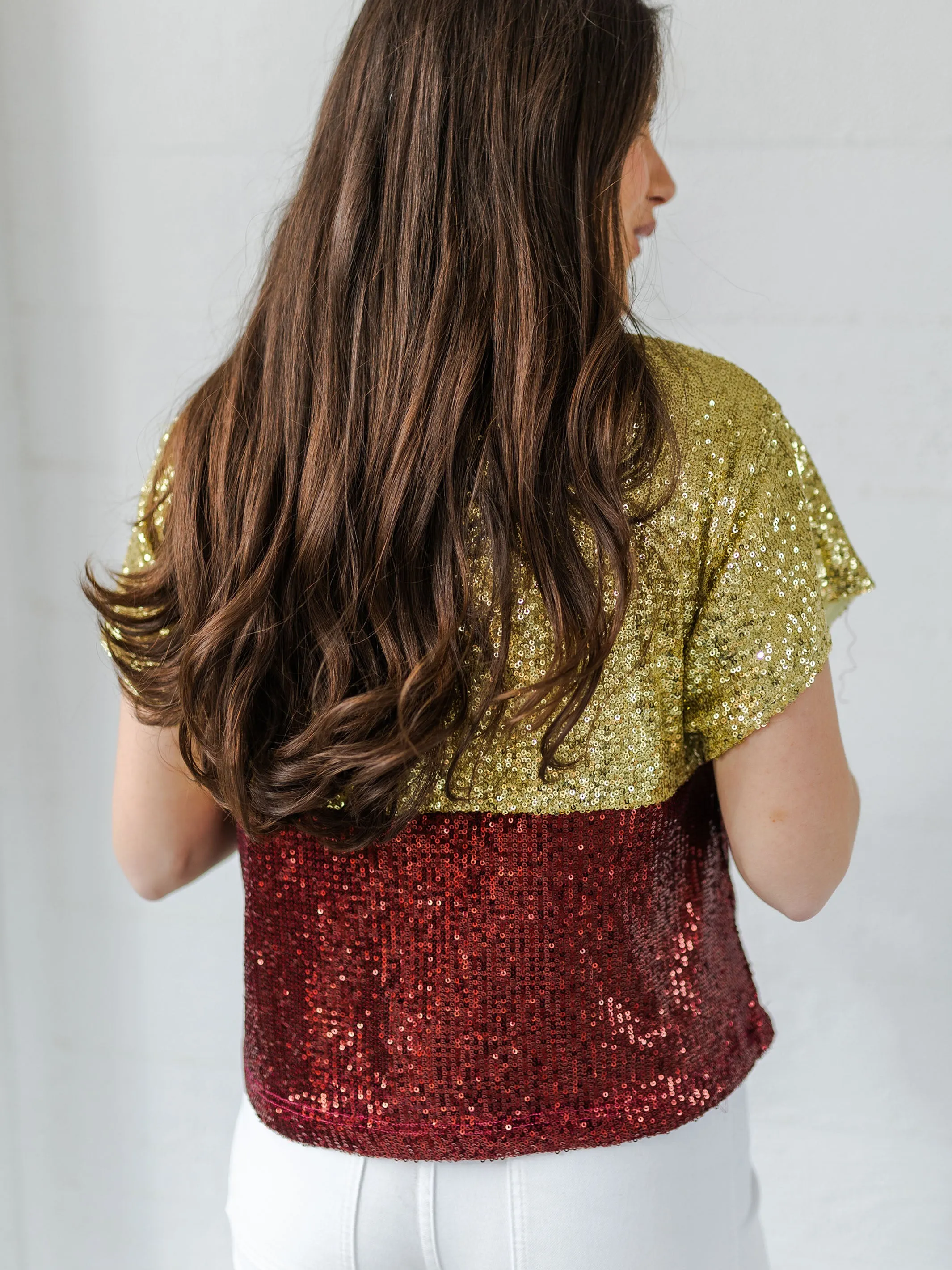 Diane Top | Garnet   Gold