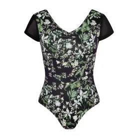 Energetiks Veronica Cap Sleeve Leotard | Botanica (Adult)