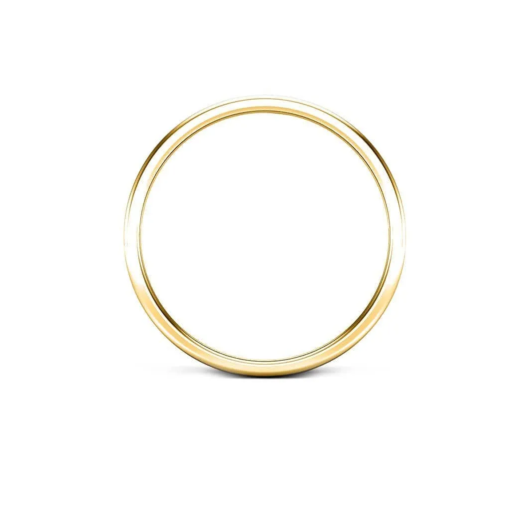 FLAT COURT WEDDING RING IN 5MM WIDTH