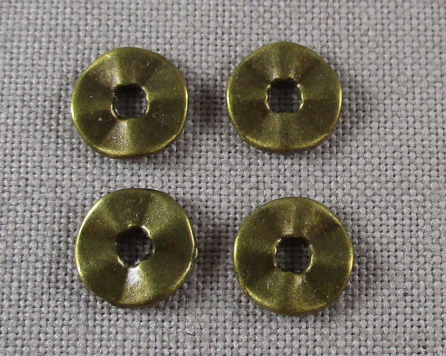 Flat Spacer Beads Antique Bronze 11gr (0286)