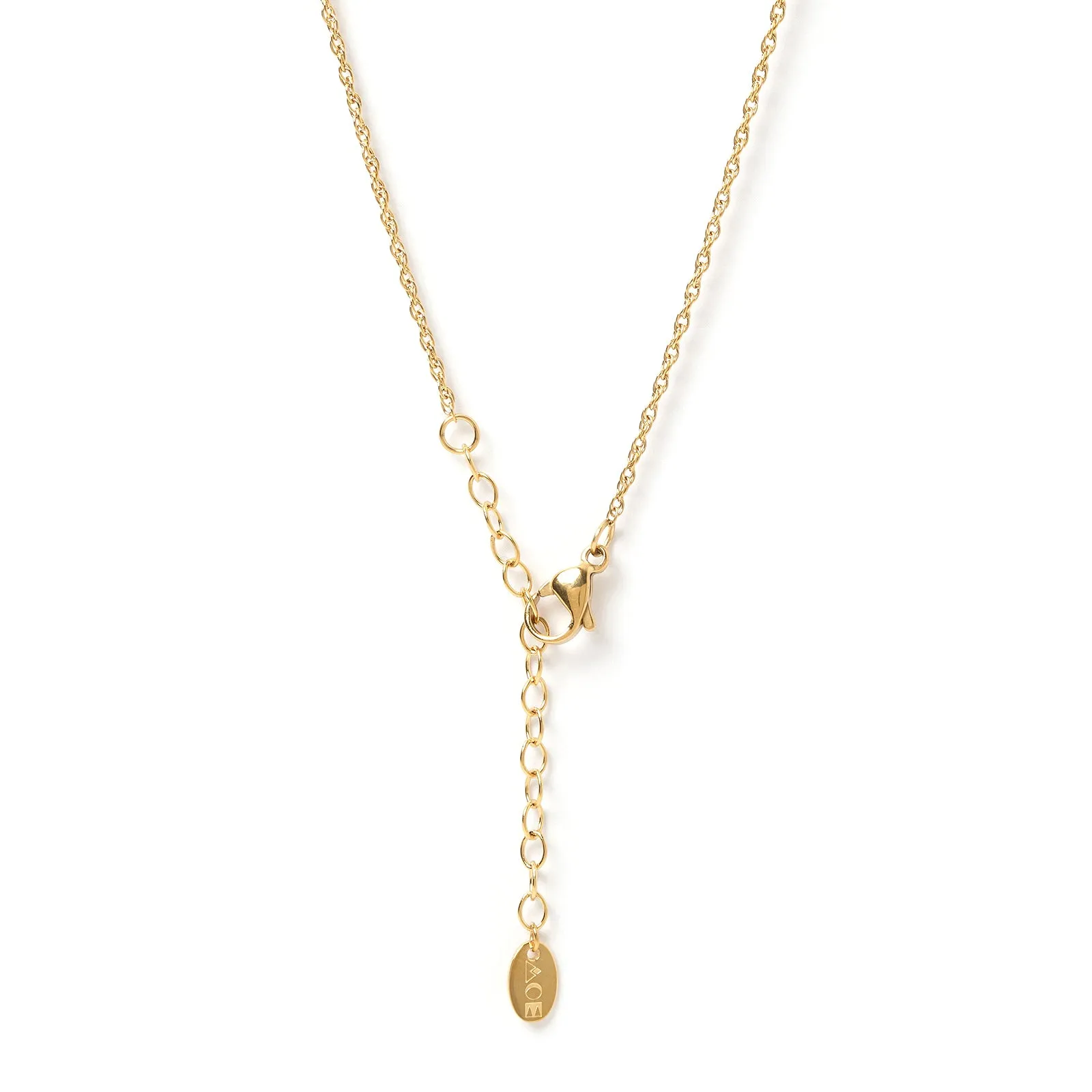 Gia Gold Necklace - Sapphire