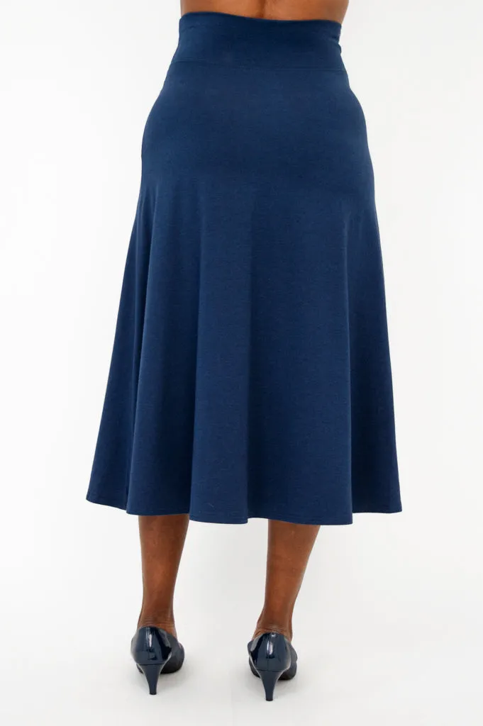 Gillian Skirt, Indigo, Bamboo