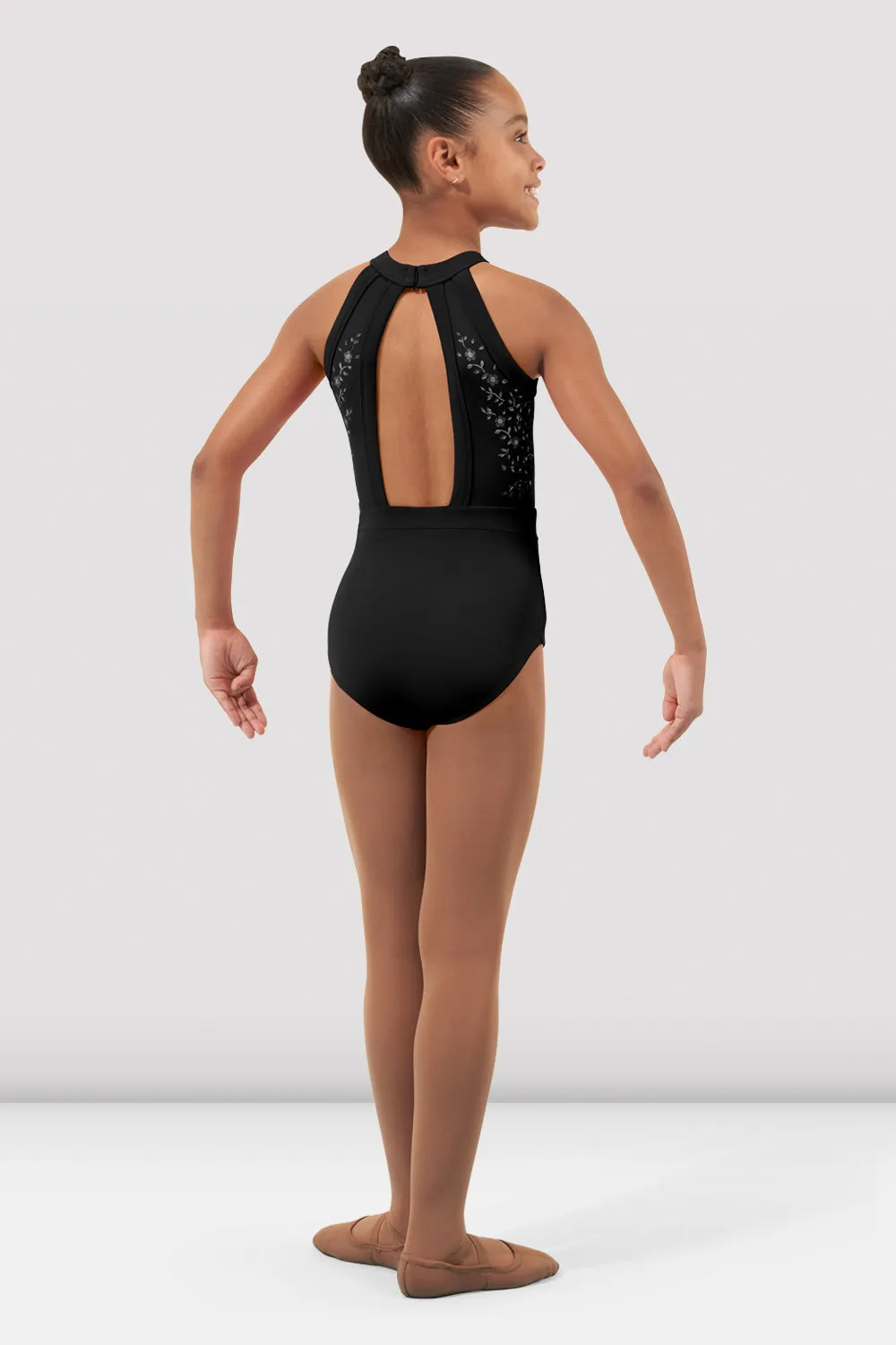 Girls Arianna Halter Leotard