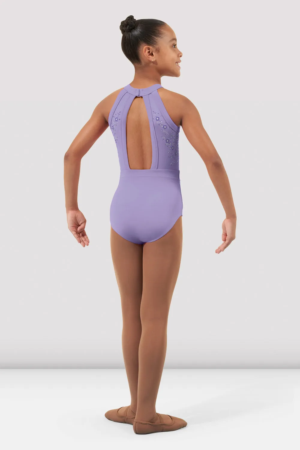 Girls Arianna Halter Leotard