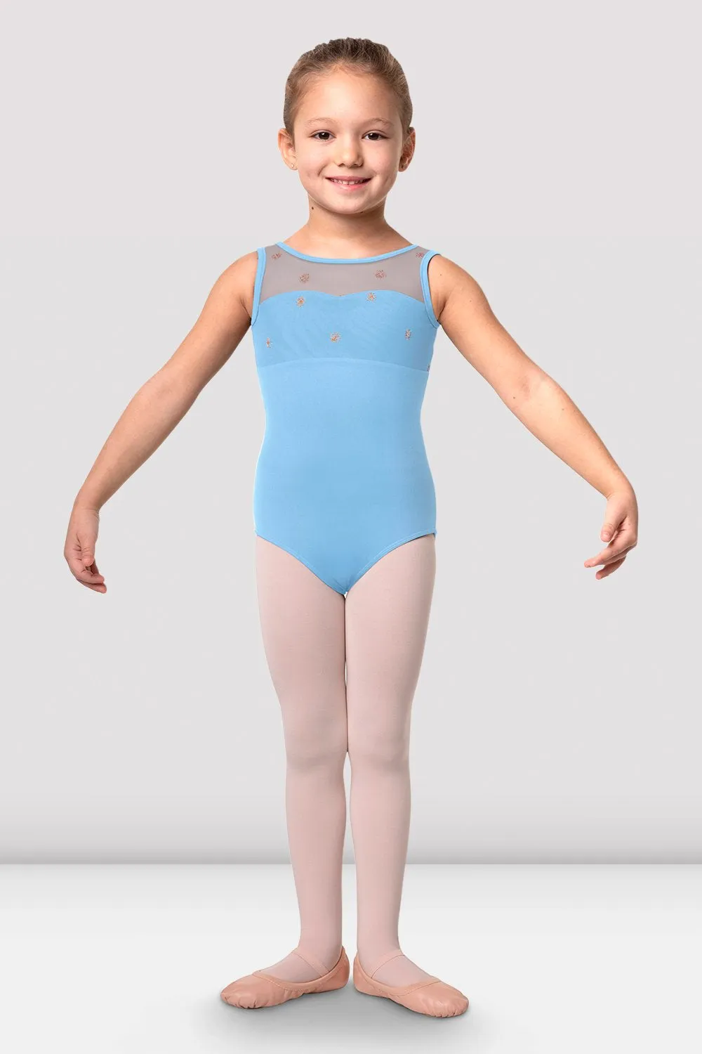 Girls Chiarra Open Back Tank Leotard