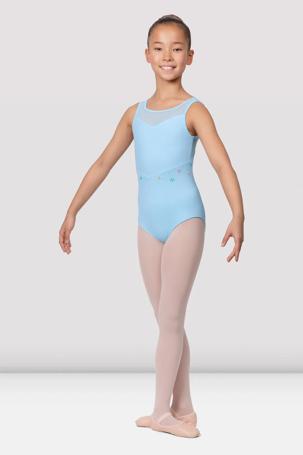 Girls Garcia Mesh Bodice Leotard