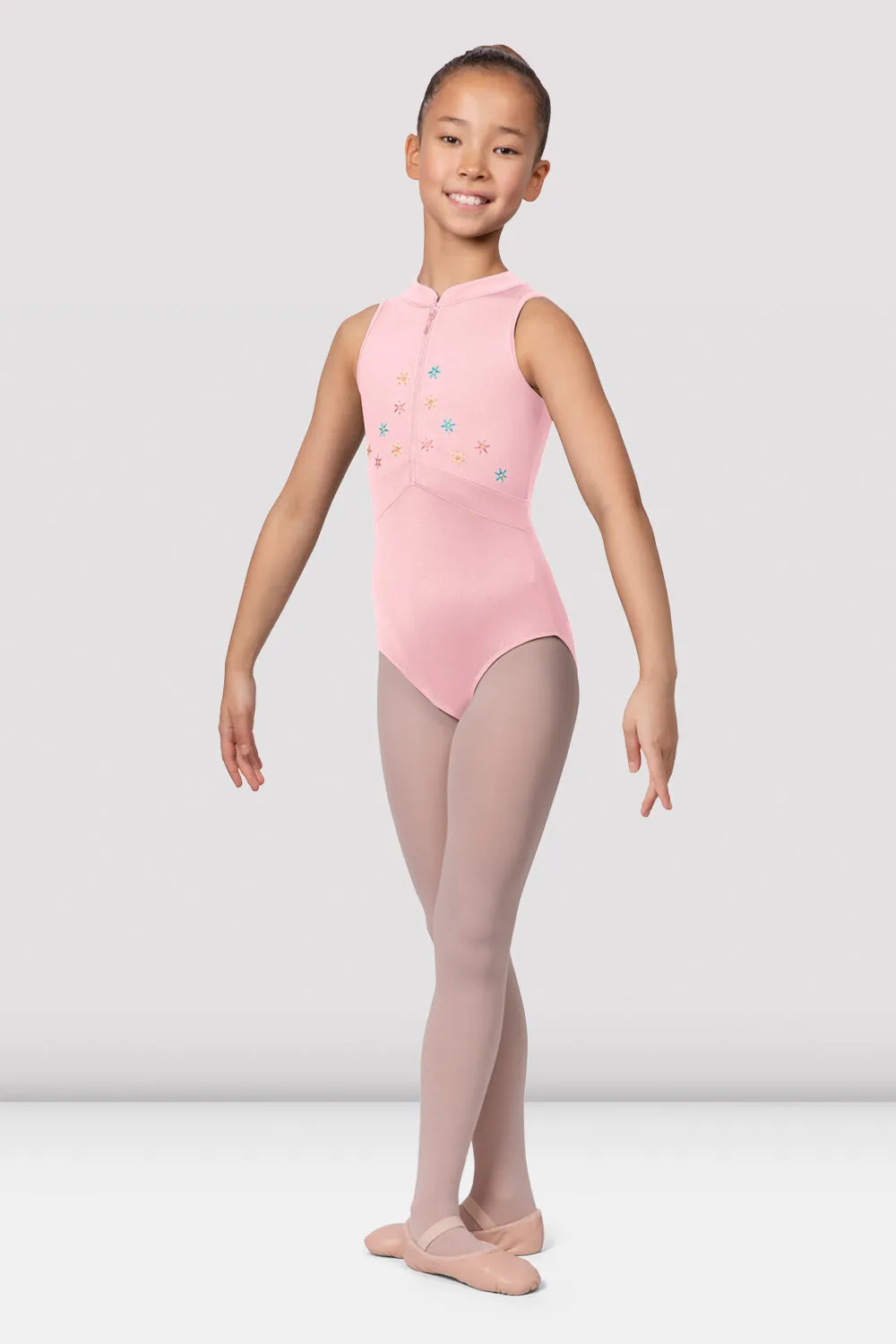 Girls Keiko Zipper Leotard