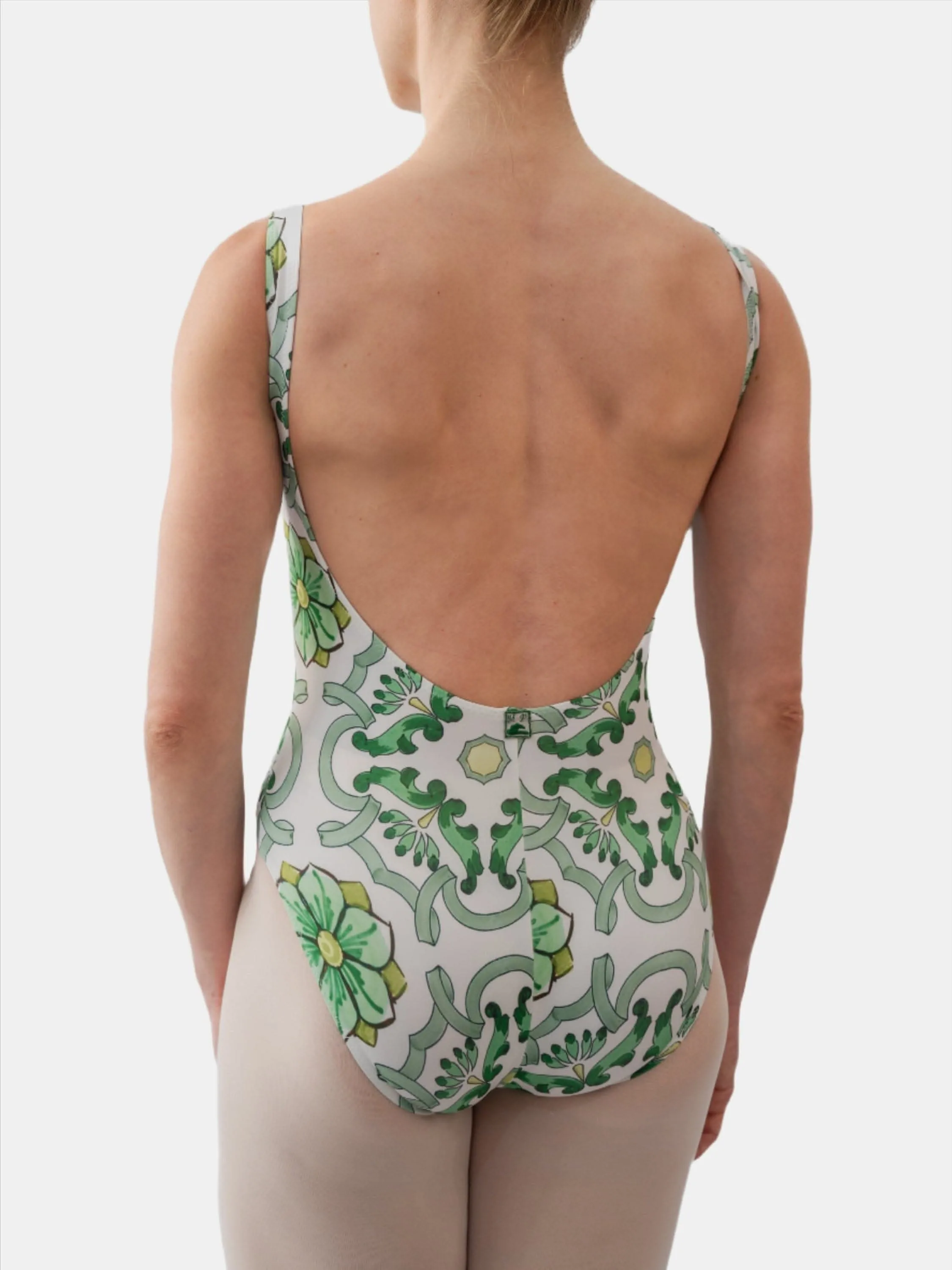 Green Maiolica Dance Tank Leotard MP102