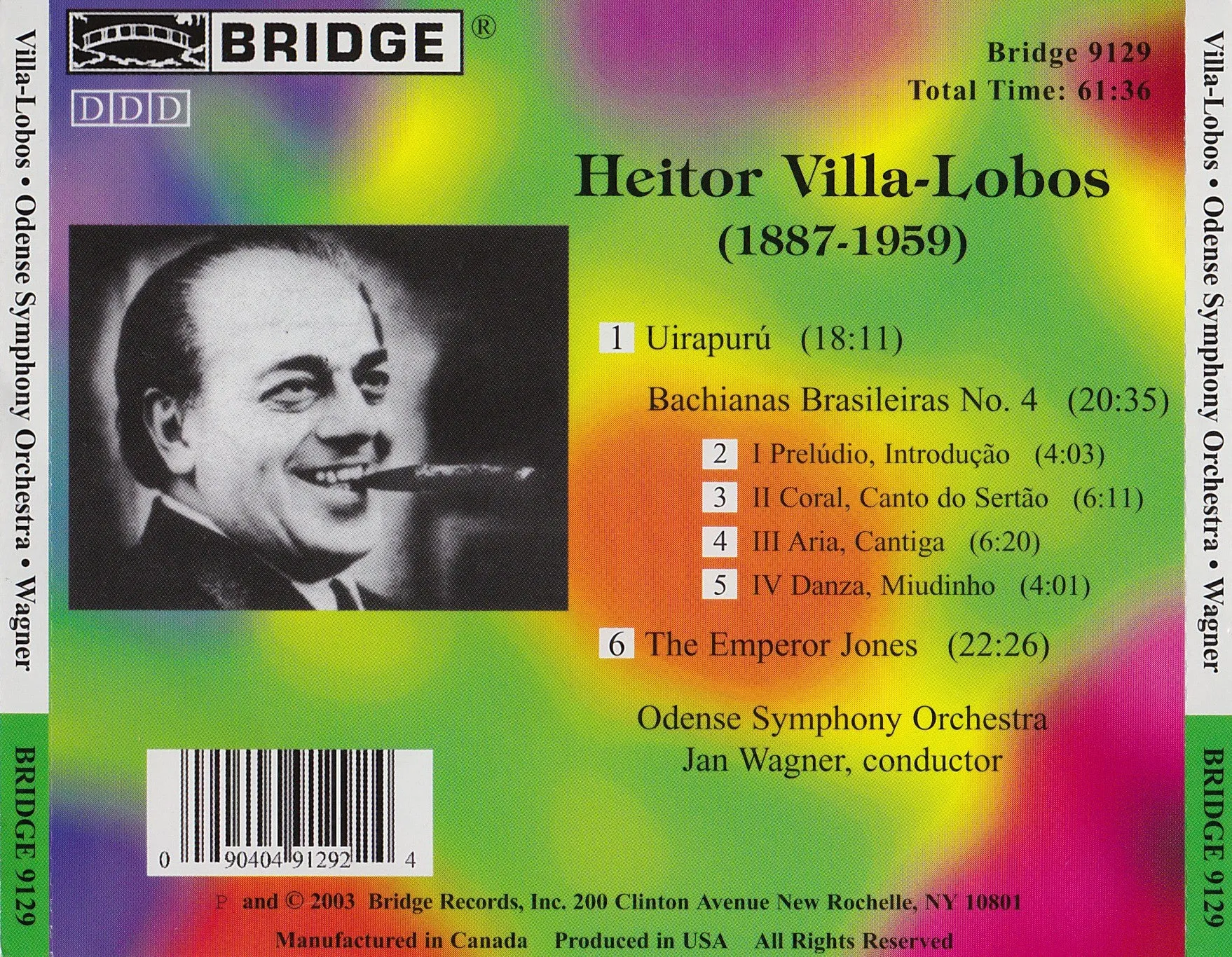 Heitor Villa-Lobos <br> Orchestral Works <BR> BRIDGE 9129