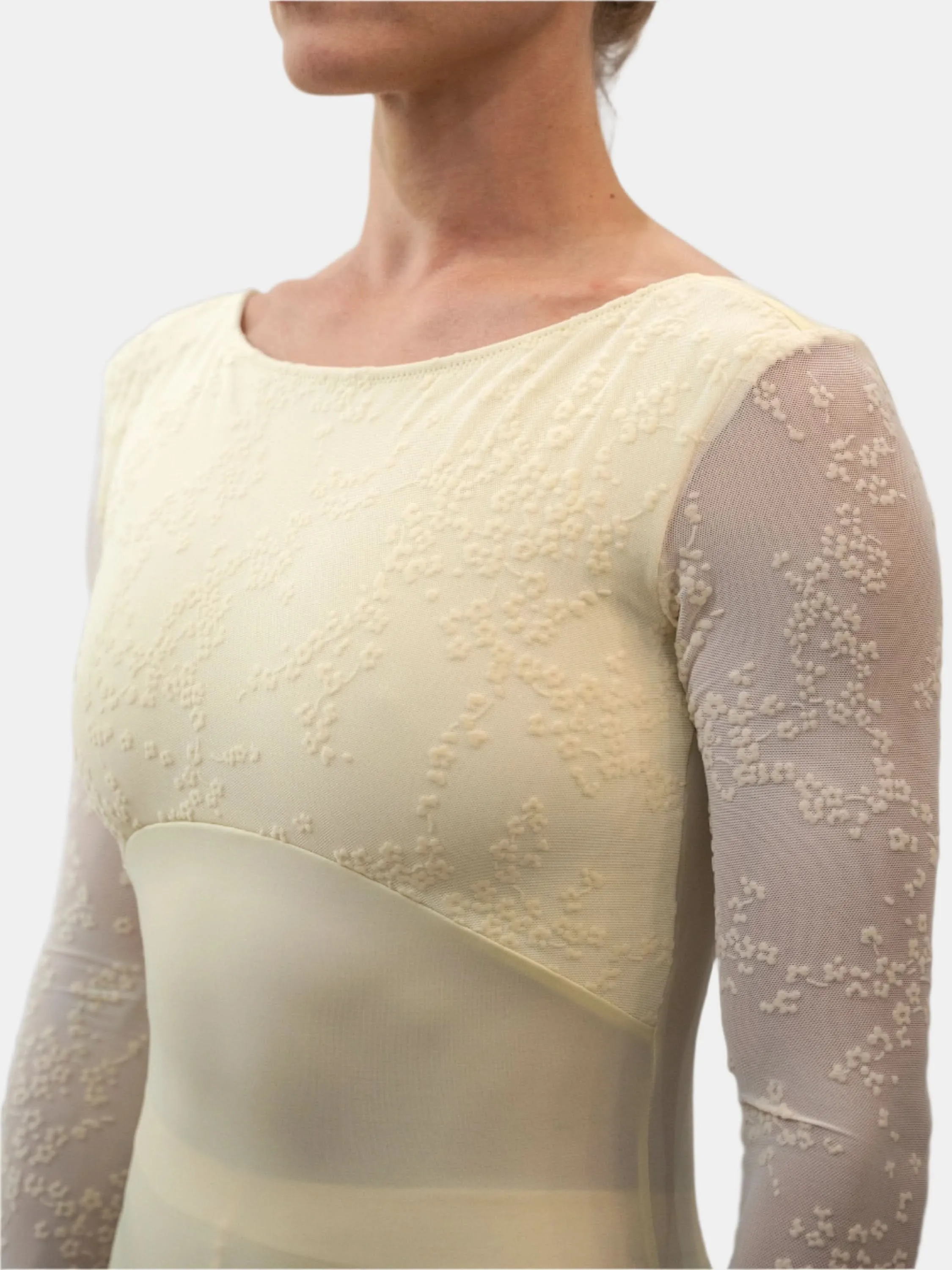 Ivory Dance Long Sleeve Leotard MP777