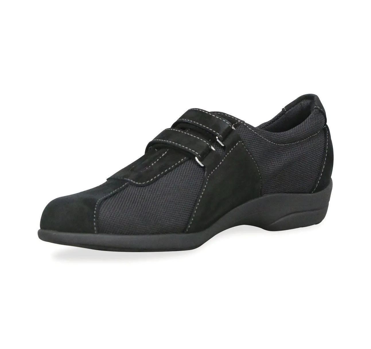 JOLIET - BLACK FABRIC/BLACK SUEDE