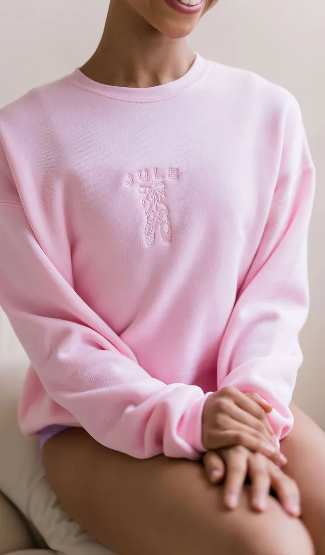 Jule Dancewear Ballet Core Embroidered Sweatshirt