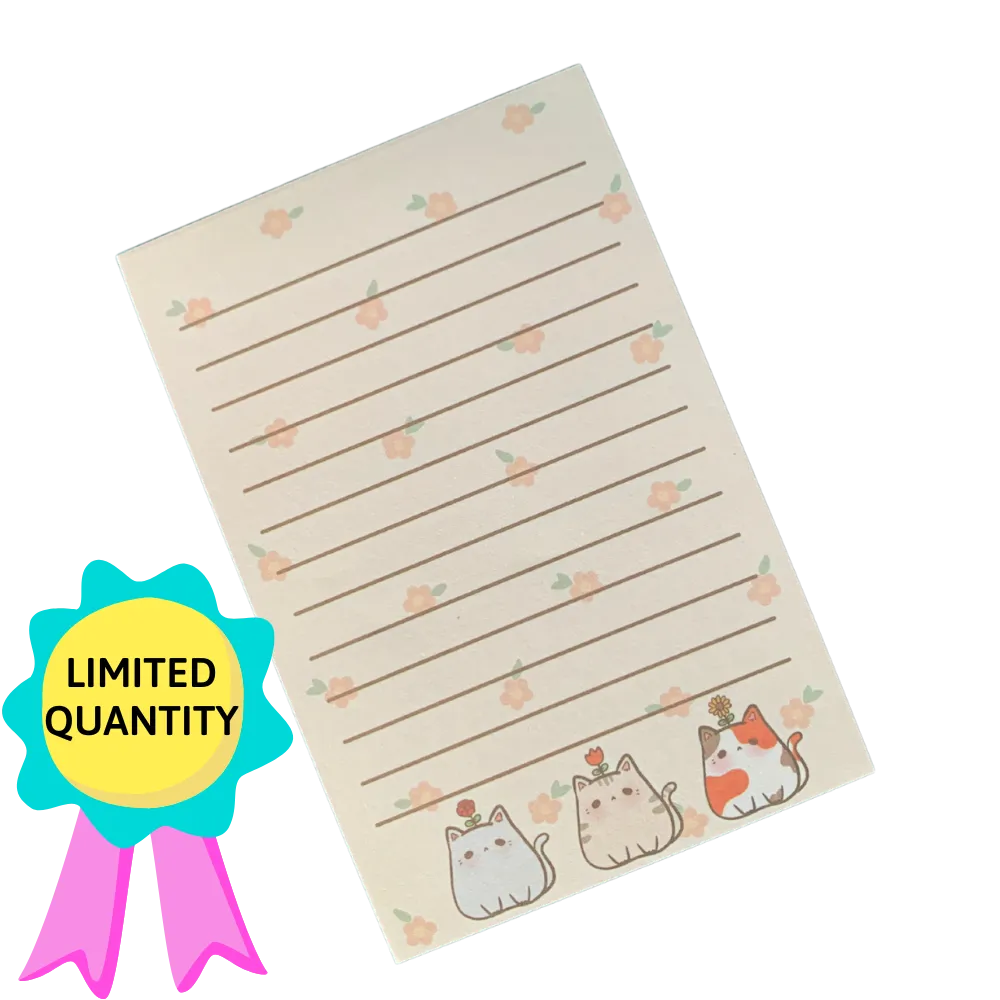 Kawaii Cat Notepad