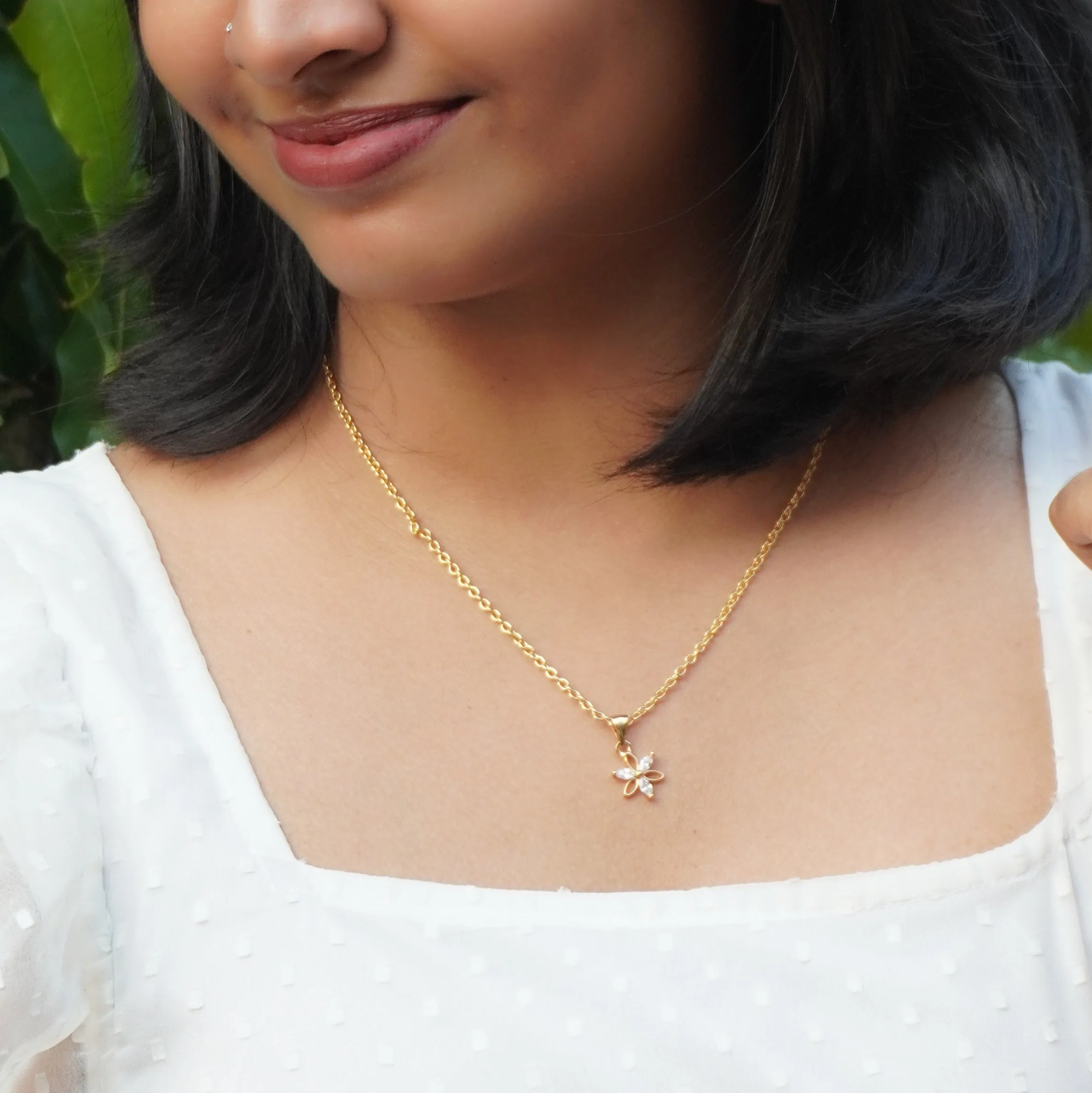 KJ101191 - Simple pendant Necklace