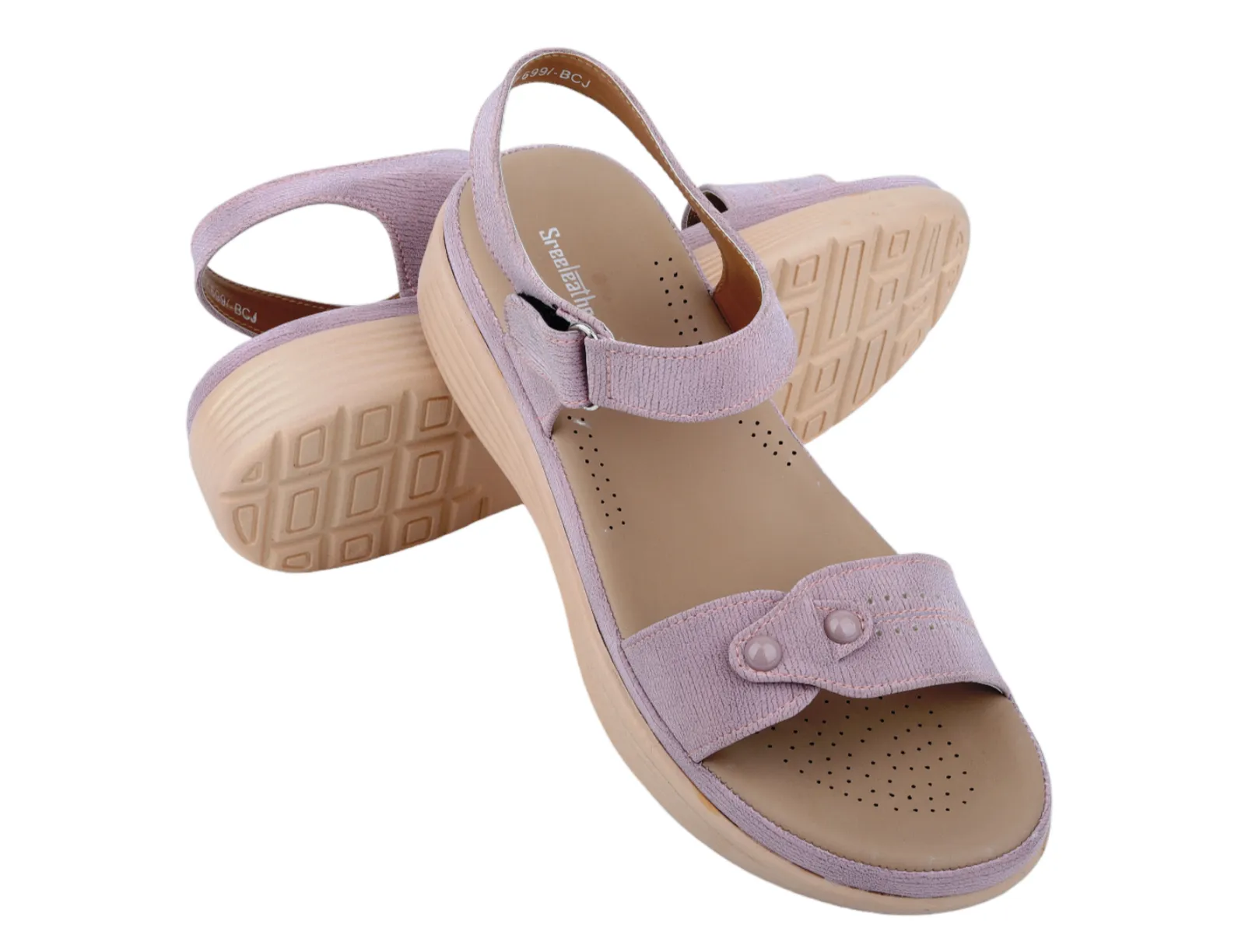 Ladies Flat Comfort Sandal 91451