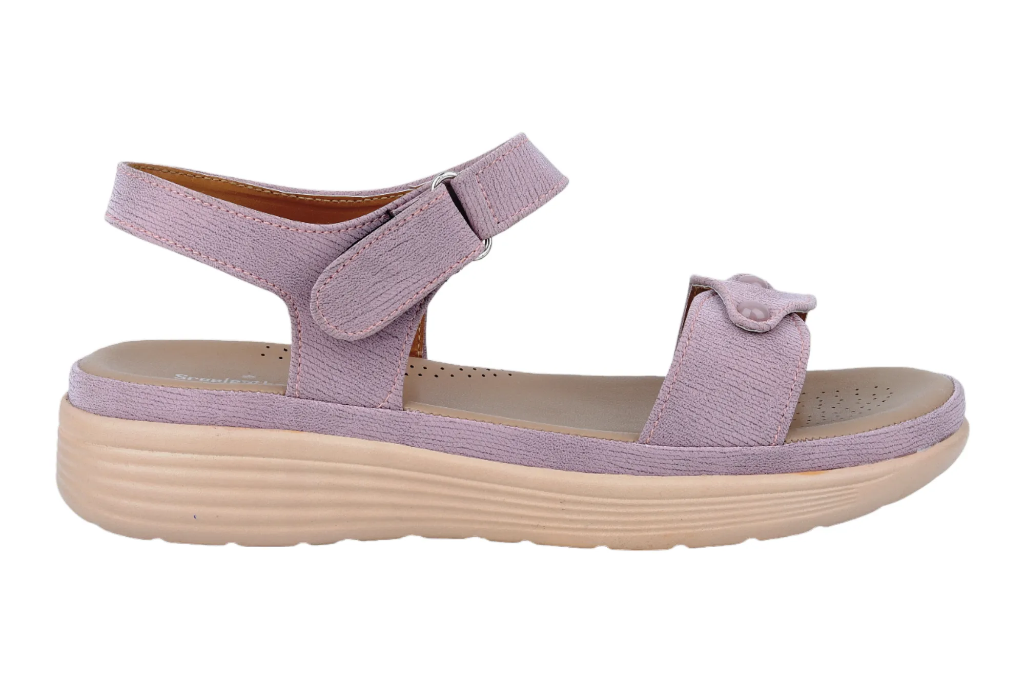 Ladies Flat Comfort Sandal 91451