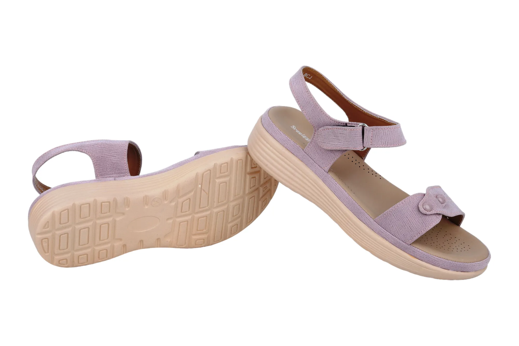 Ladies Flat Comfort Sandal 91451