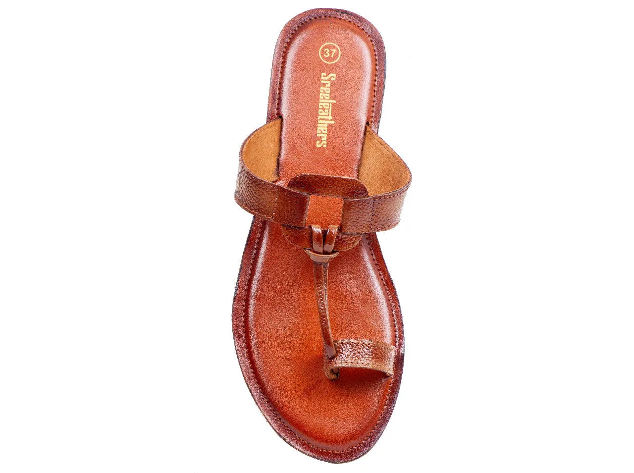 LADIES FLAT LEATHER CHAPPAL 996036