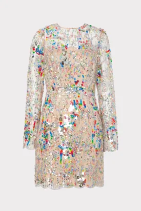 Leona Multi Color Sequins Dress