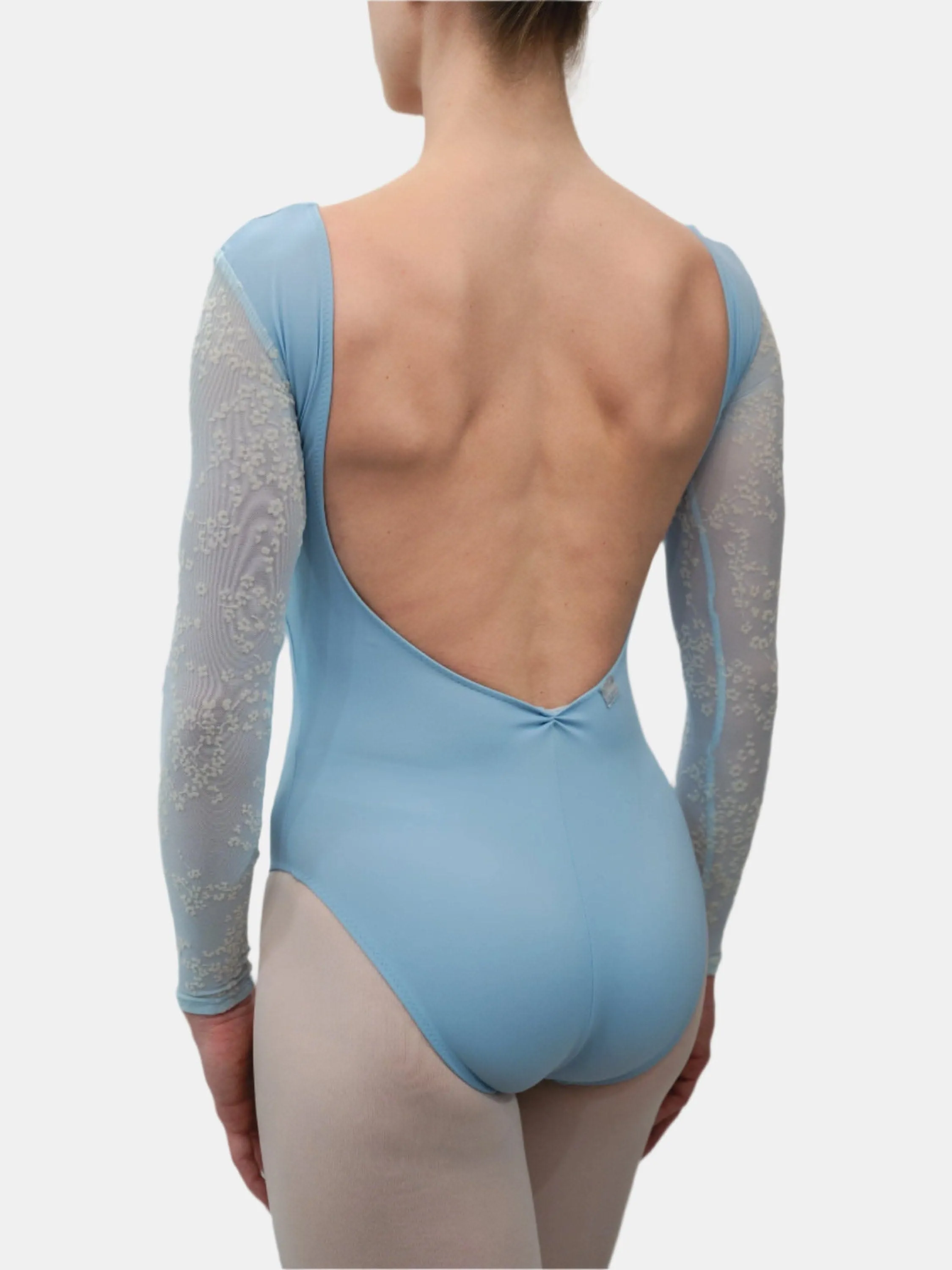 Light Blue Dance Long Sleeve Leotard MP783