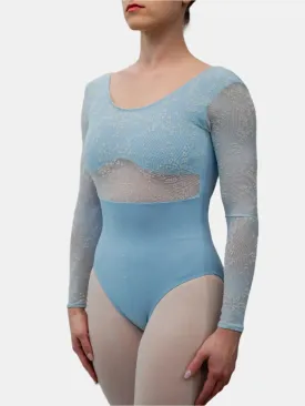 Light Blue Dance Long Sleeve Leotard MP783