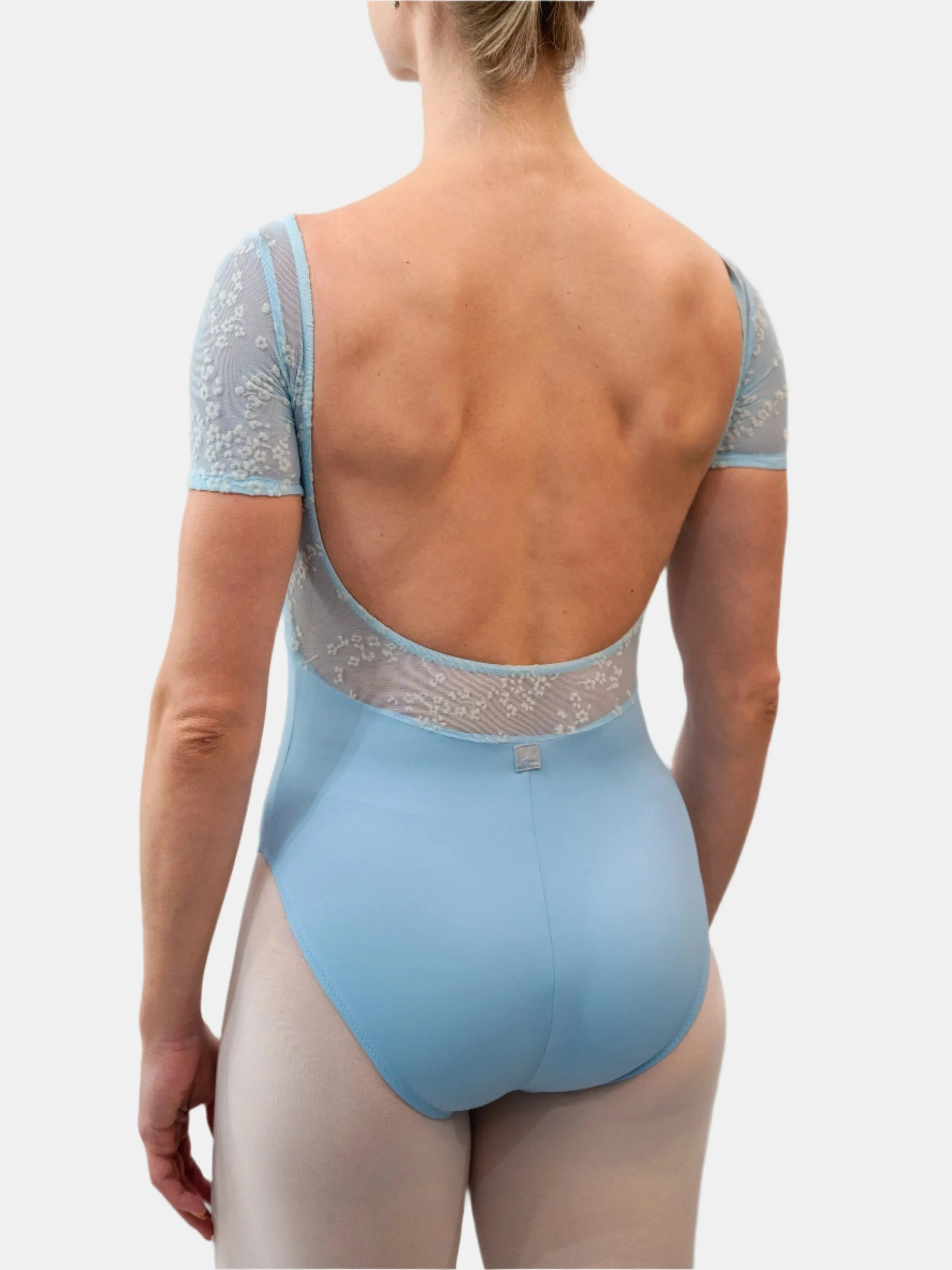 Light Blue Dance Short Sleeve Leotard MP633