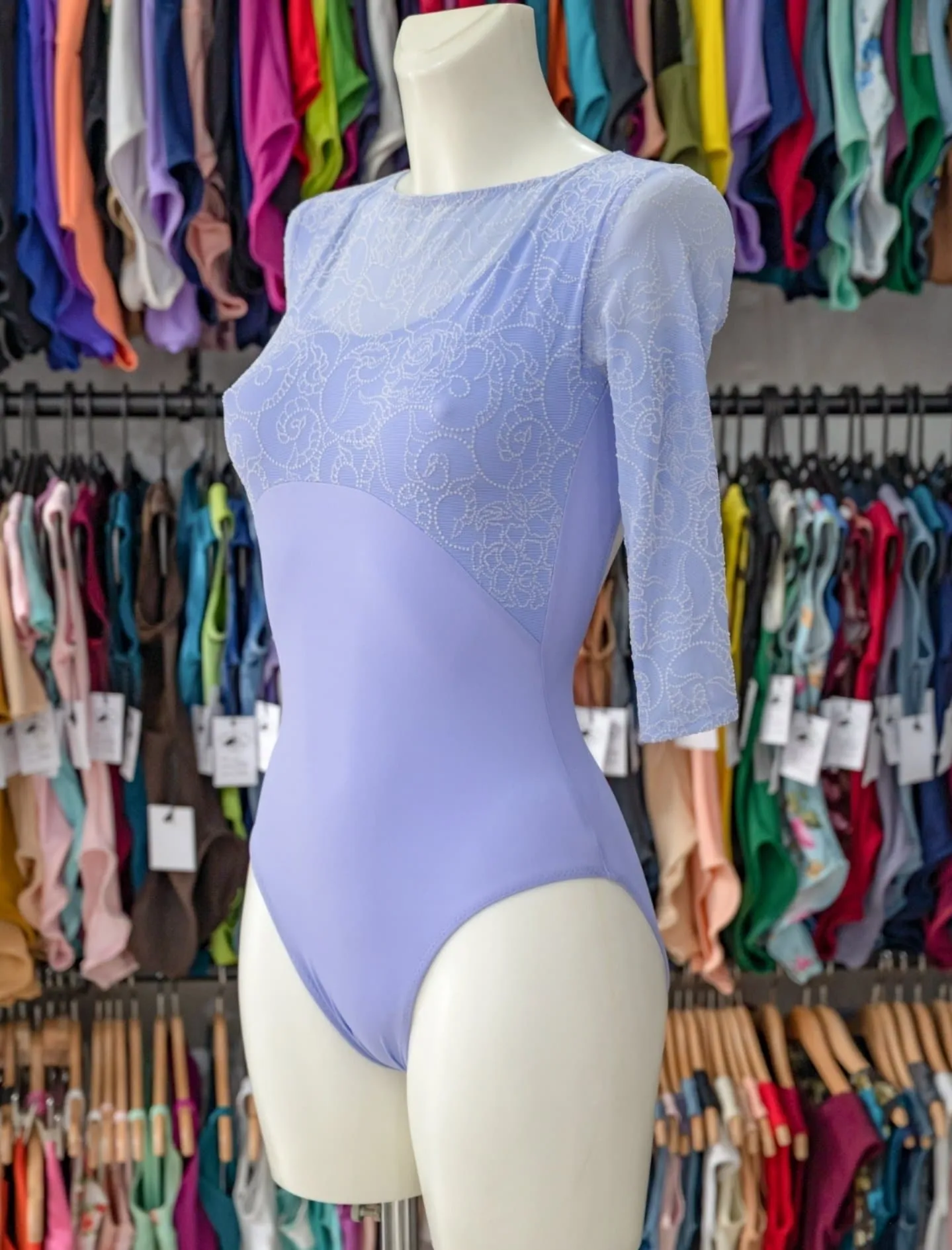 Lilac Dance 3/4 Sleeve Leotard MP767