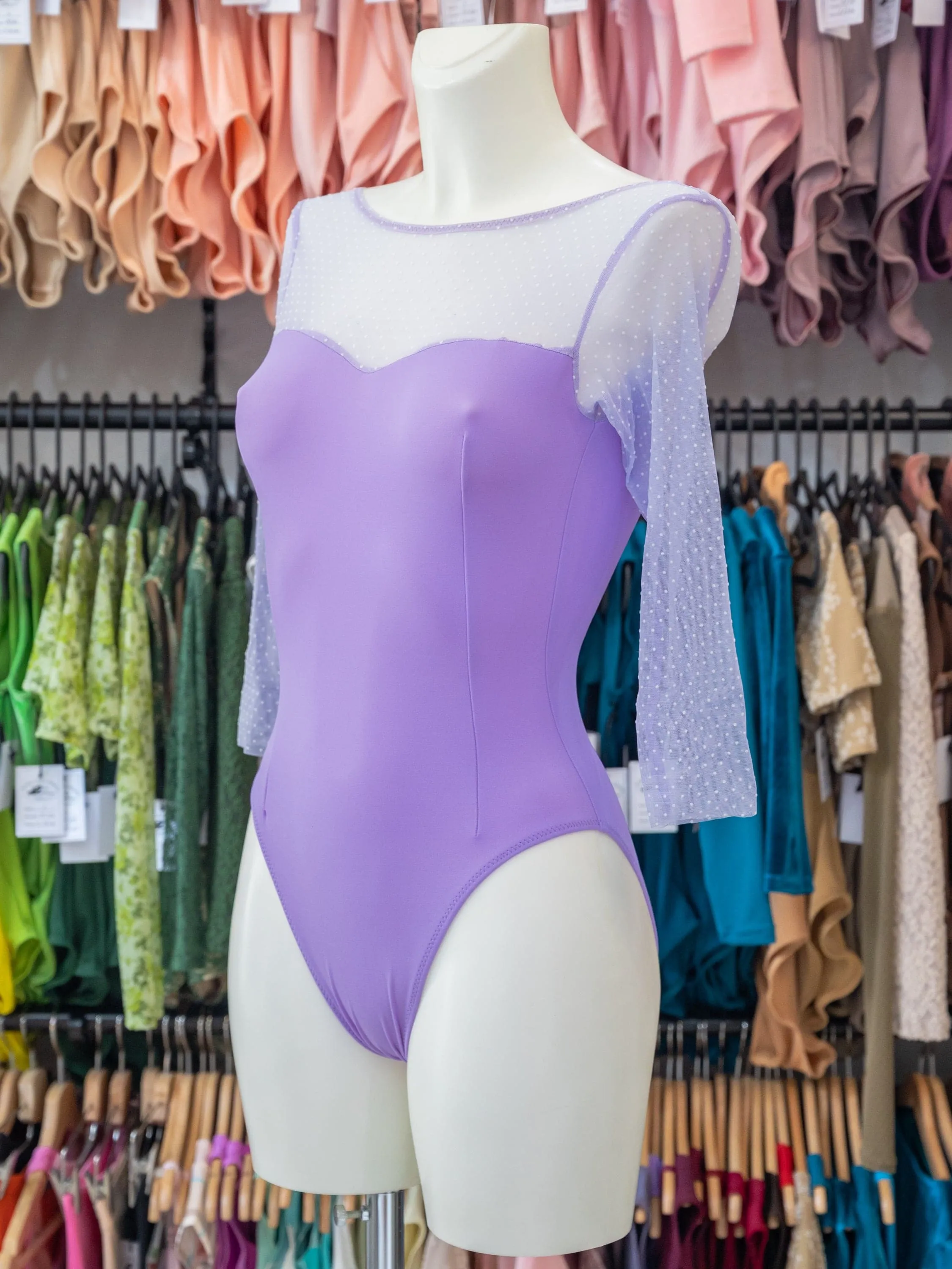 Lilac Dance 3/4 Sleeve Leotard MP769