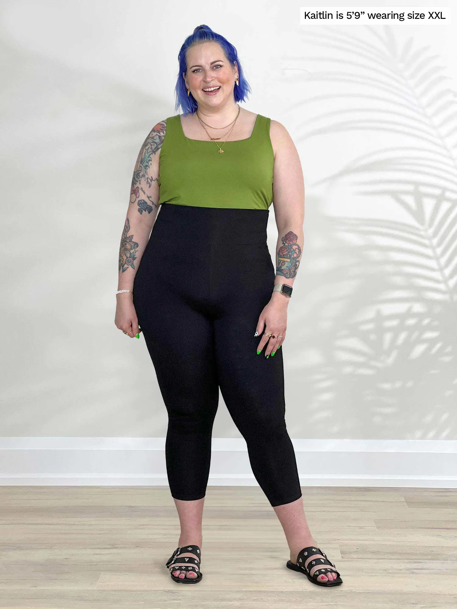 Lisa2 high waisted capri legging