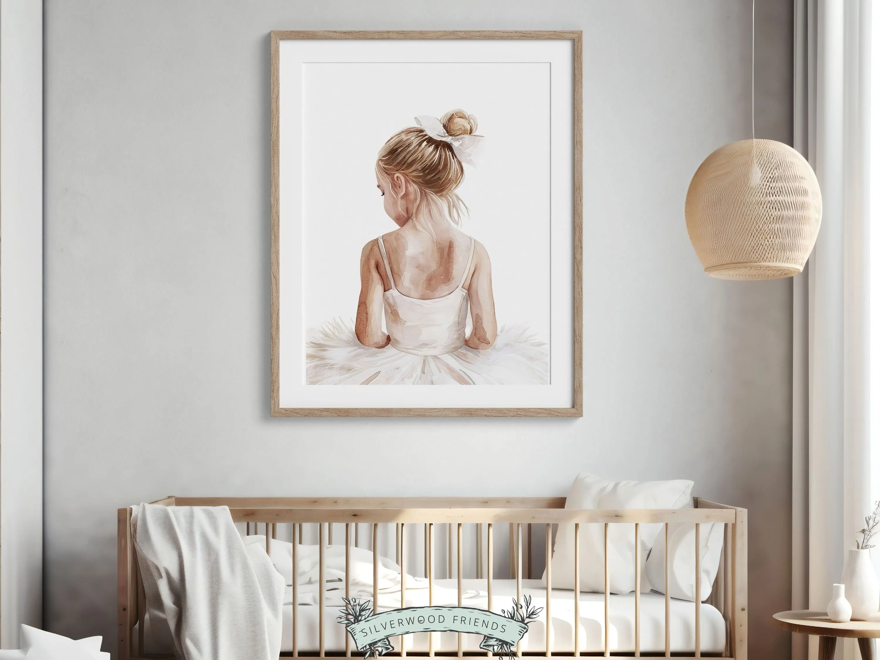 Little Ballerina Nursery Print - 001