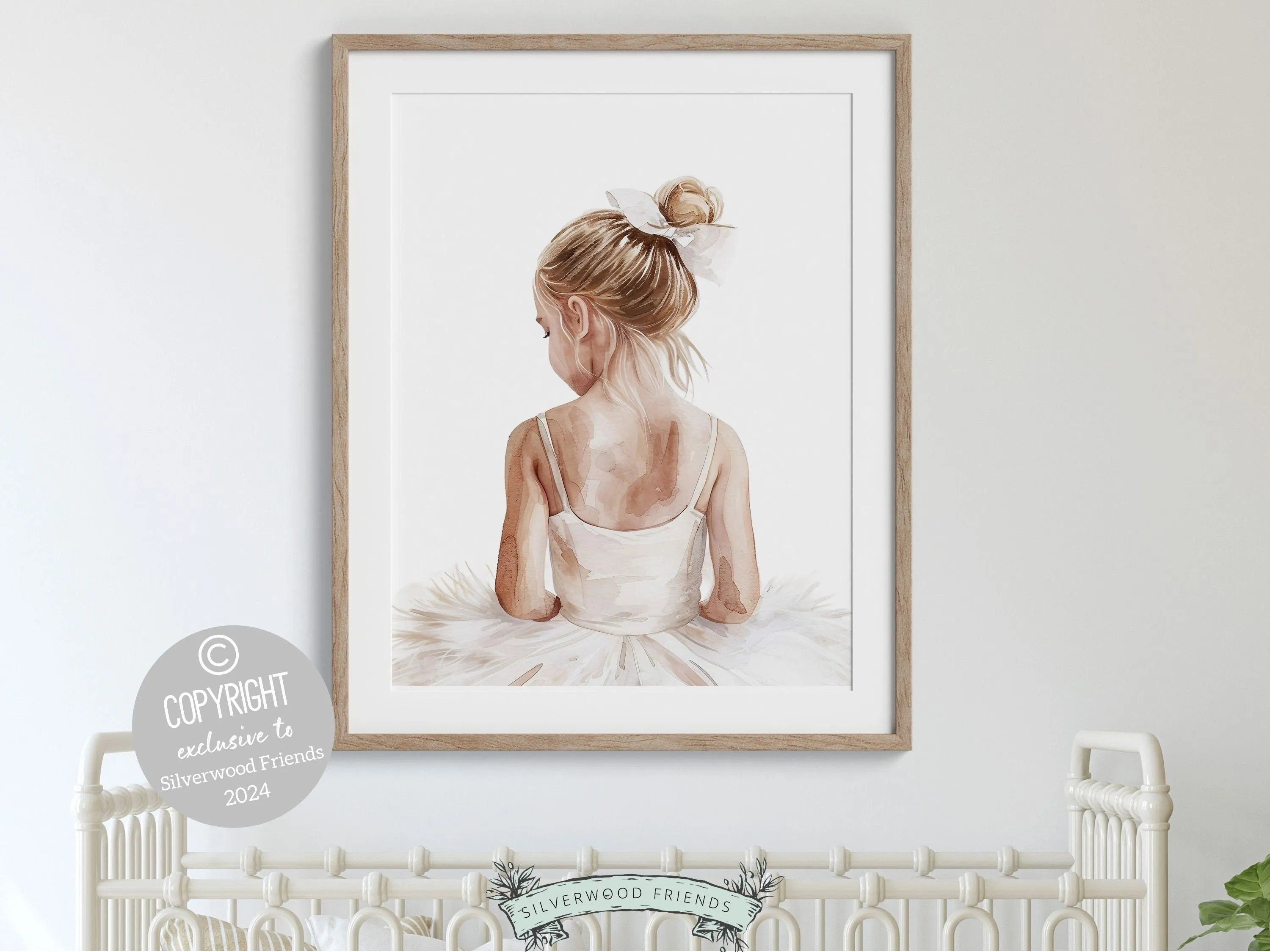 Little Ballerina Nursery Print - 001