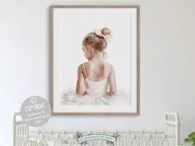 Little Ballerina Nursery Print - 001