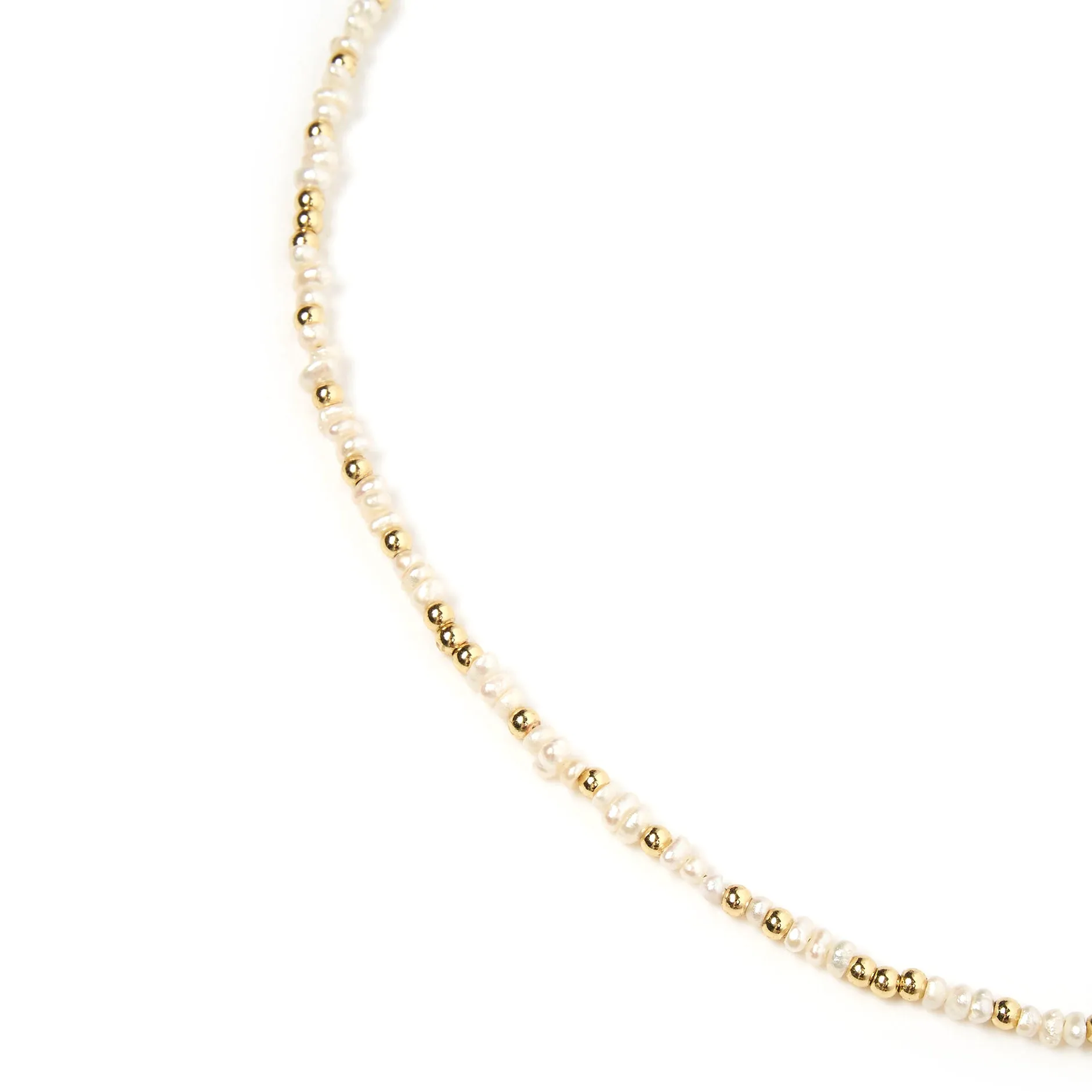 Lucia Pearl and Gold Necklace