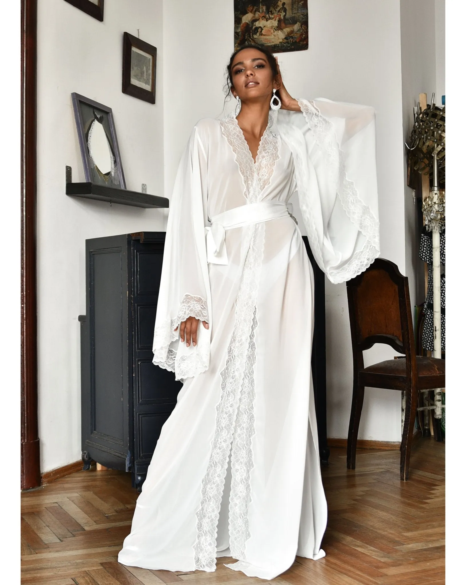 Meet Me in Paris See Through Robe