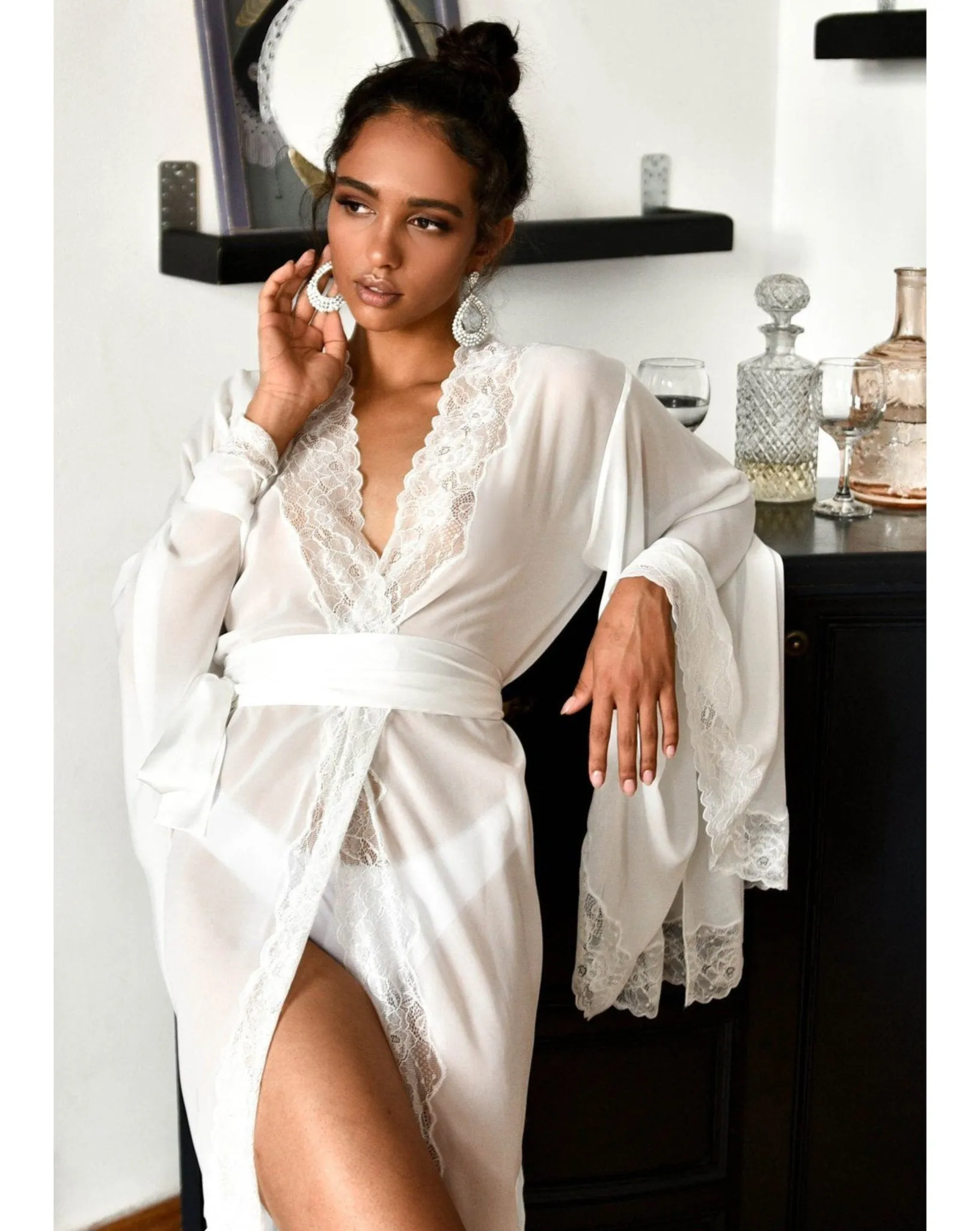 Meet Me in Paris See Through Robe