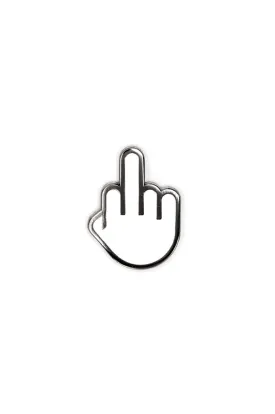 Middle Finger Enamel Pin (1" tall)