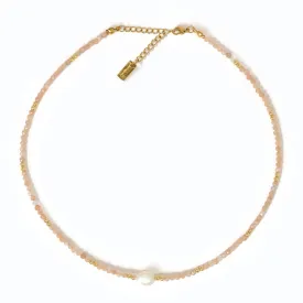 Mila Gemstone and Pearl Choker