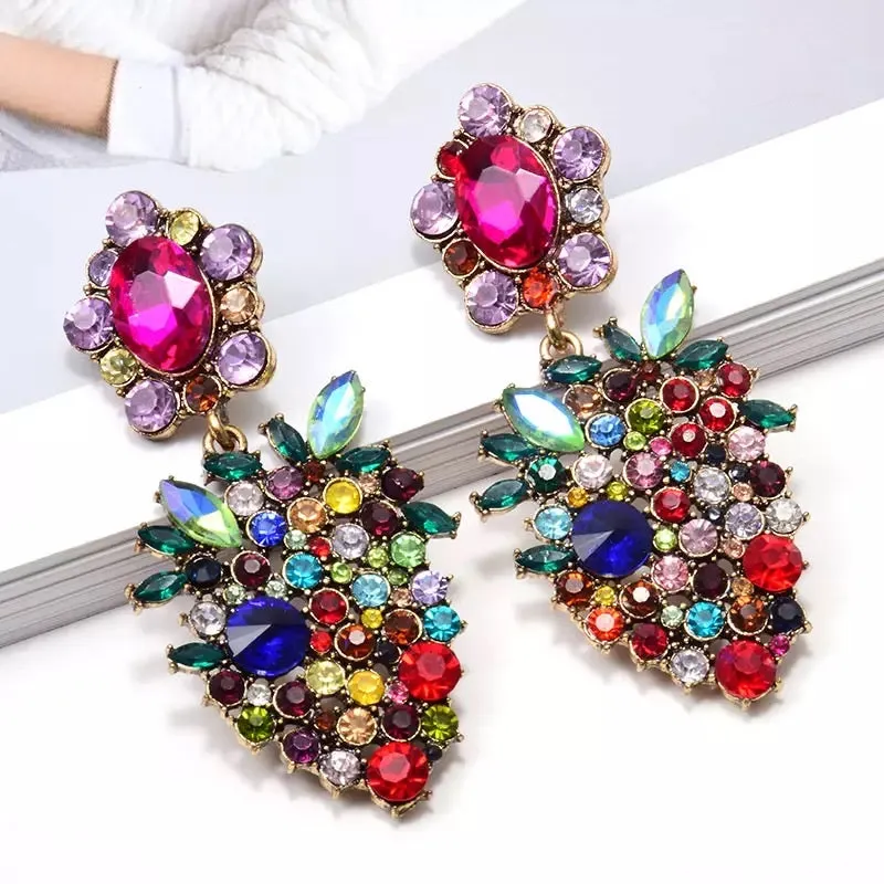 Multi Colored Stone Earring