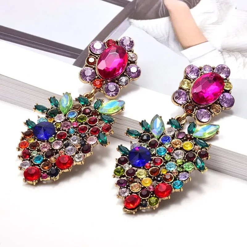 Multi Colored Stone Earring