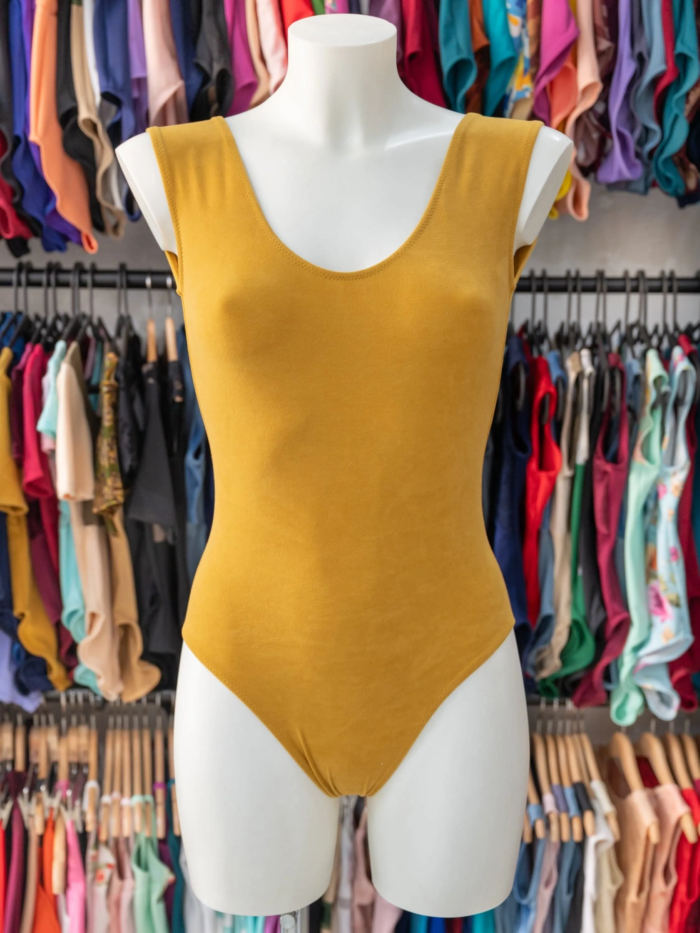 Mustard Dance Tank Leotard MP188