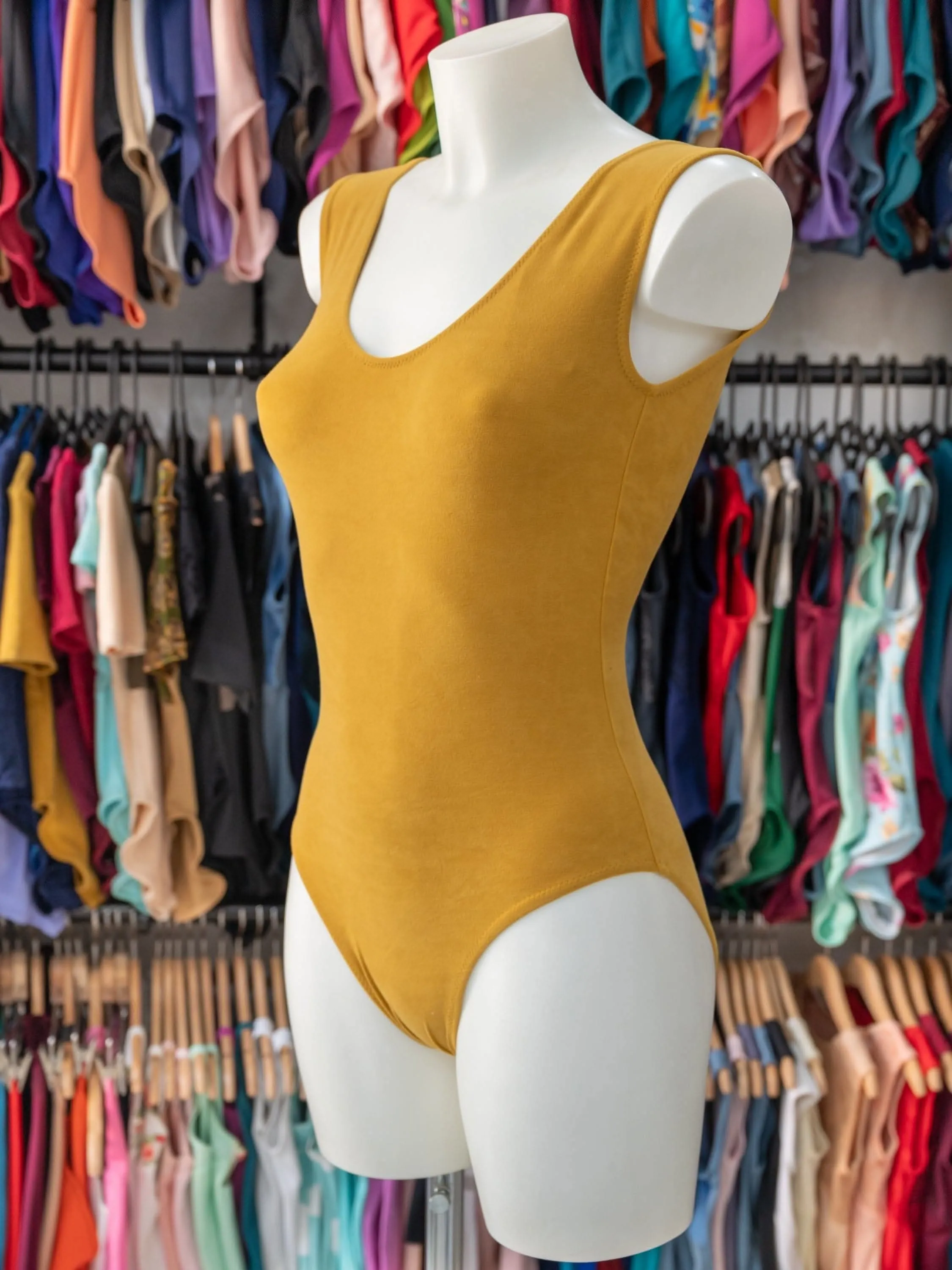 Mustard Dance Tank Leotard MP188