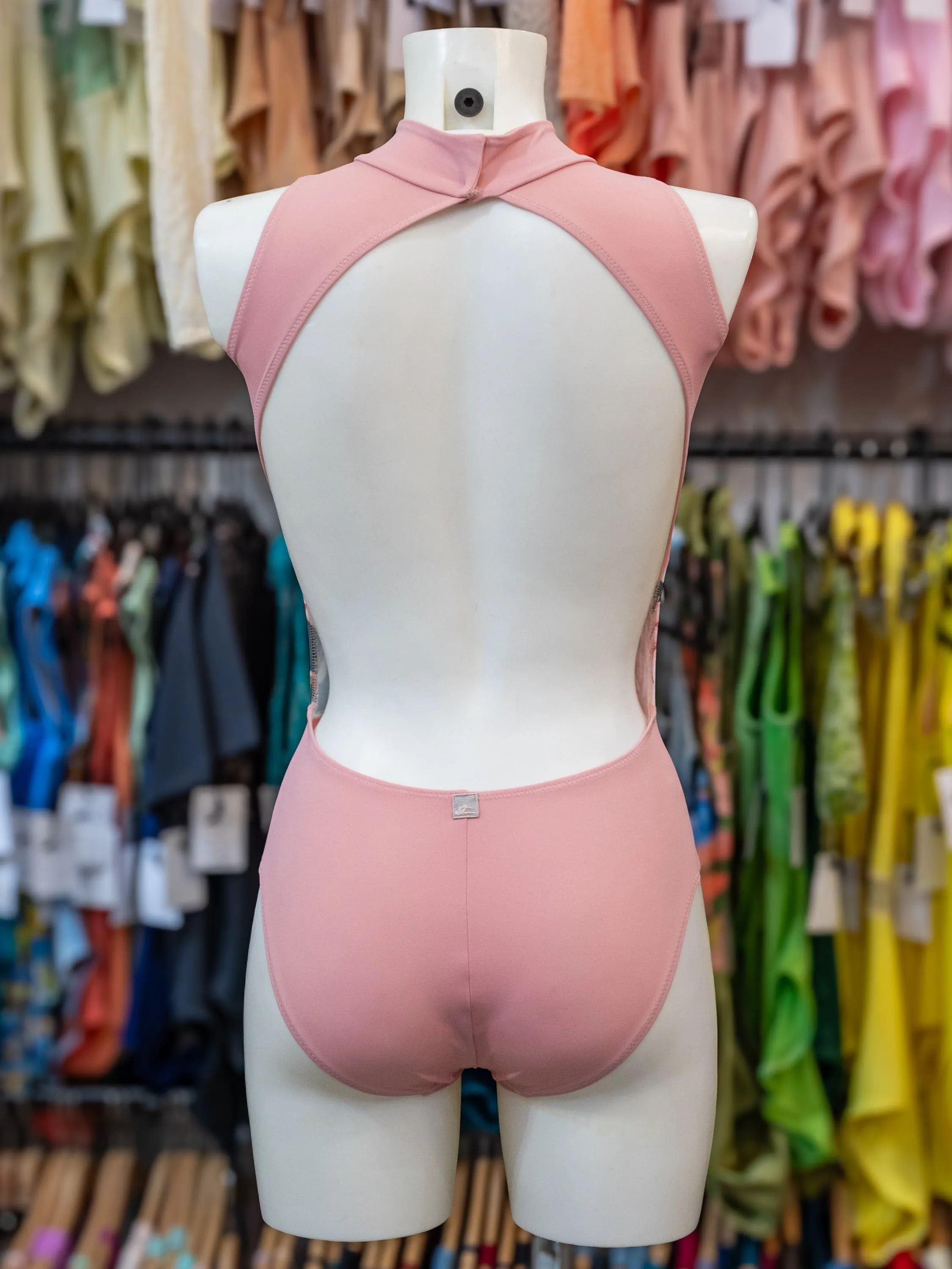 Old Rose Dance High Neck Leotard MP160