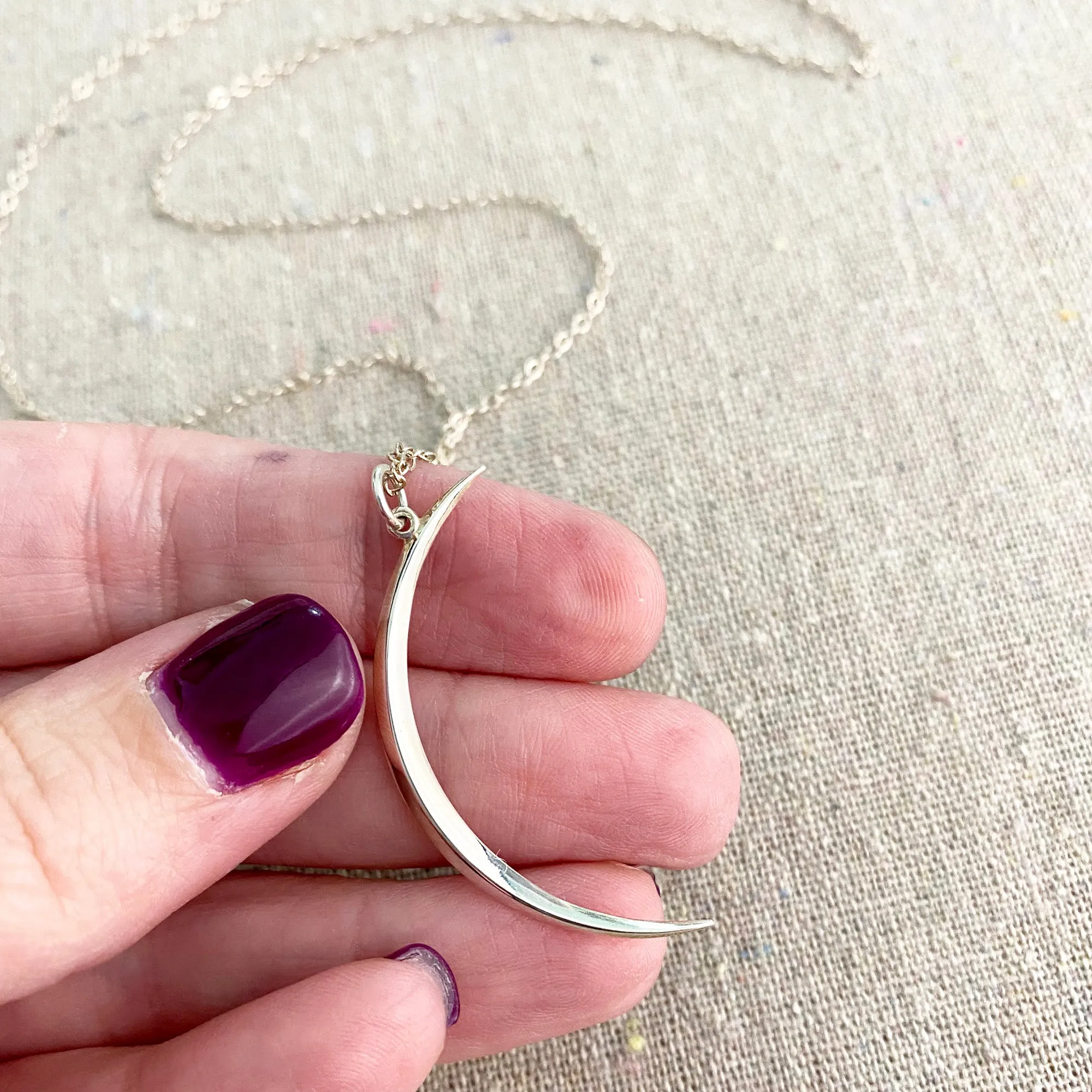 On a Dark Night Necklace • Sterling