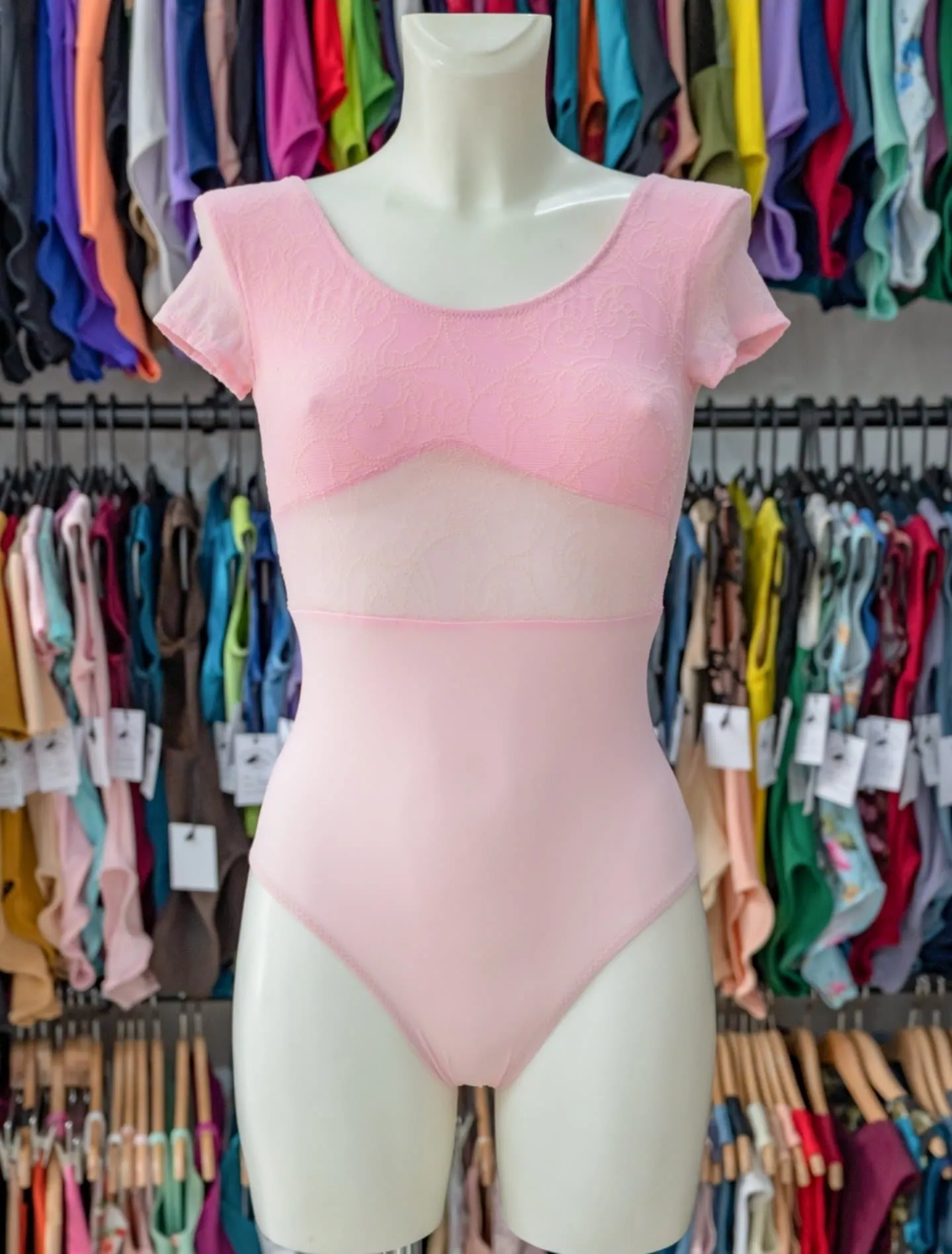 Pink Dance Cap Sleeve Leotard MP770