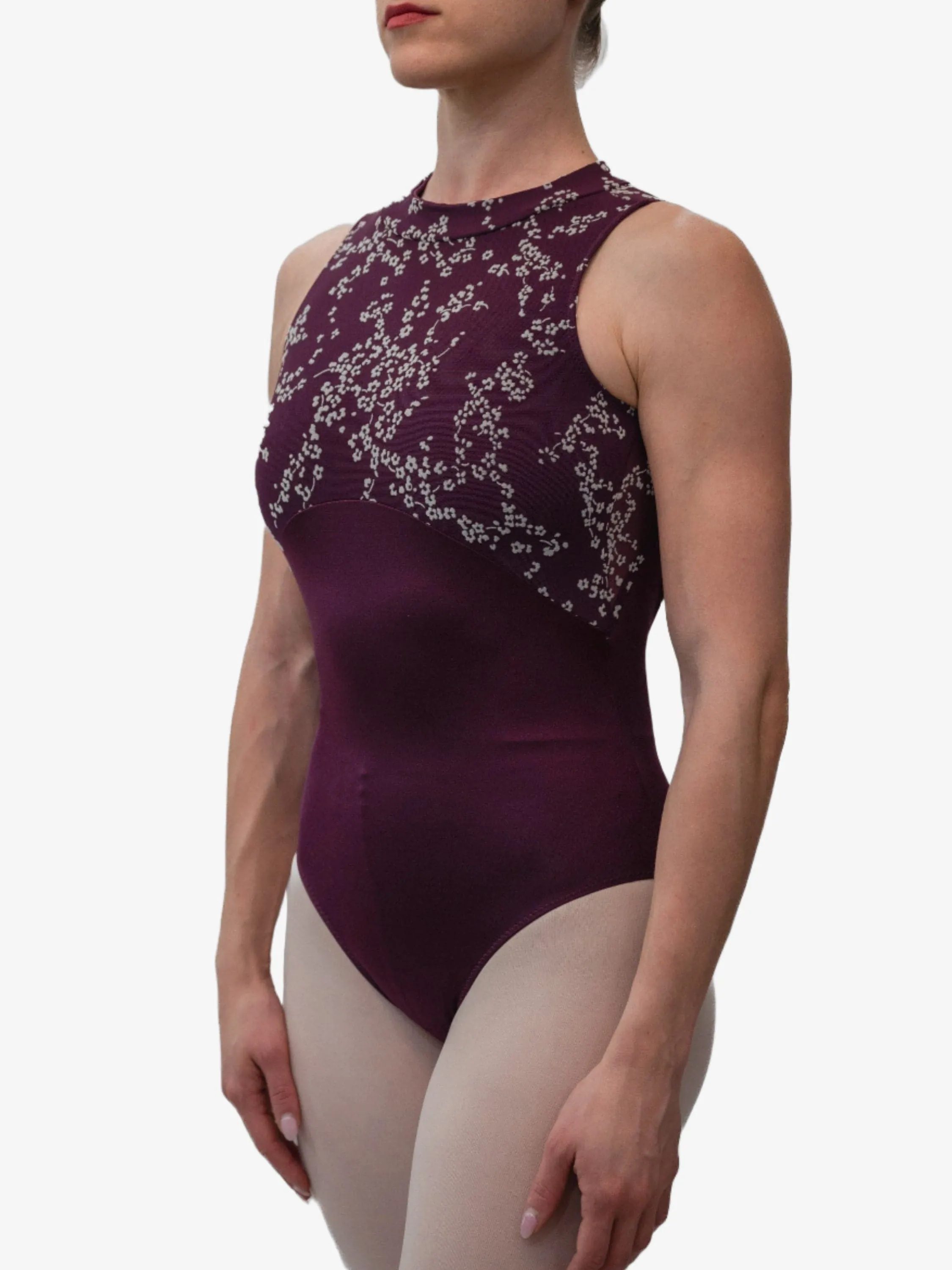 Plum Dance High Neck Leotard MP779