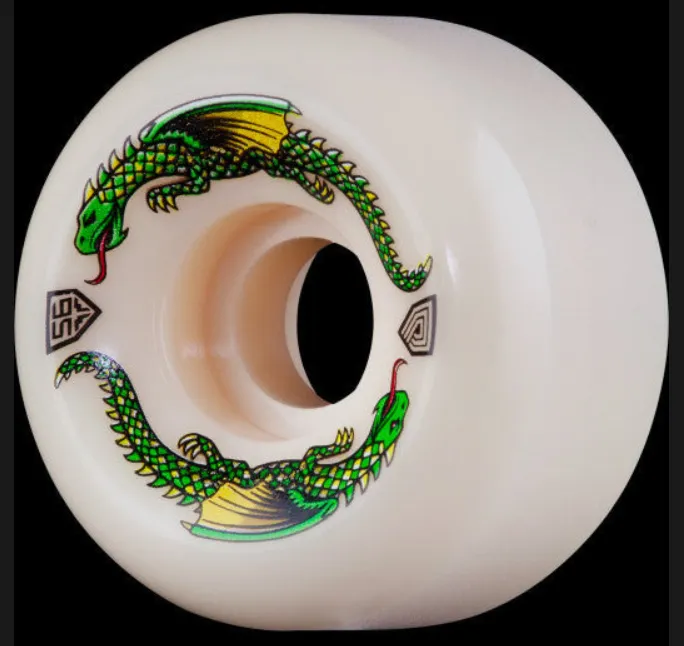 Powell Peralta Dragon Formula Green Dragon Skateboard Wheels - 93A 4pk